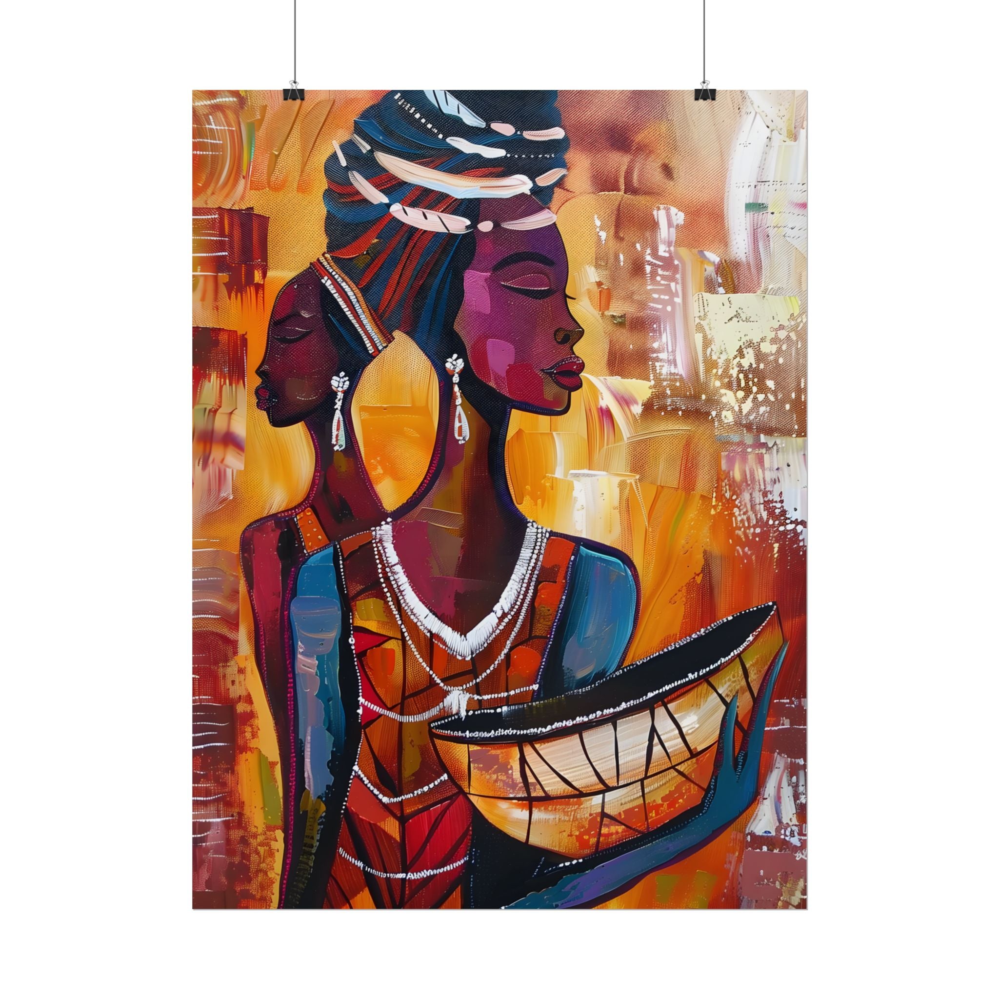 traditional-african-woman-poster-print-african-portrait-afrocentric-home-wall-decor-tribal-art-african-american-art-ethnic-wa