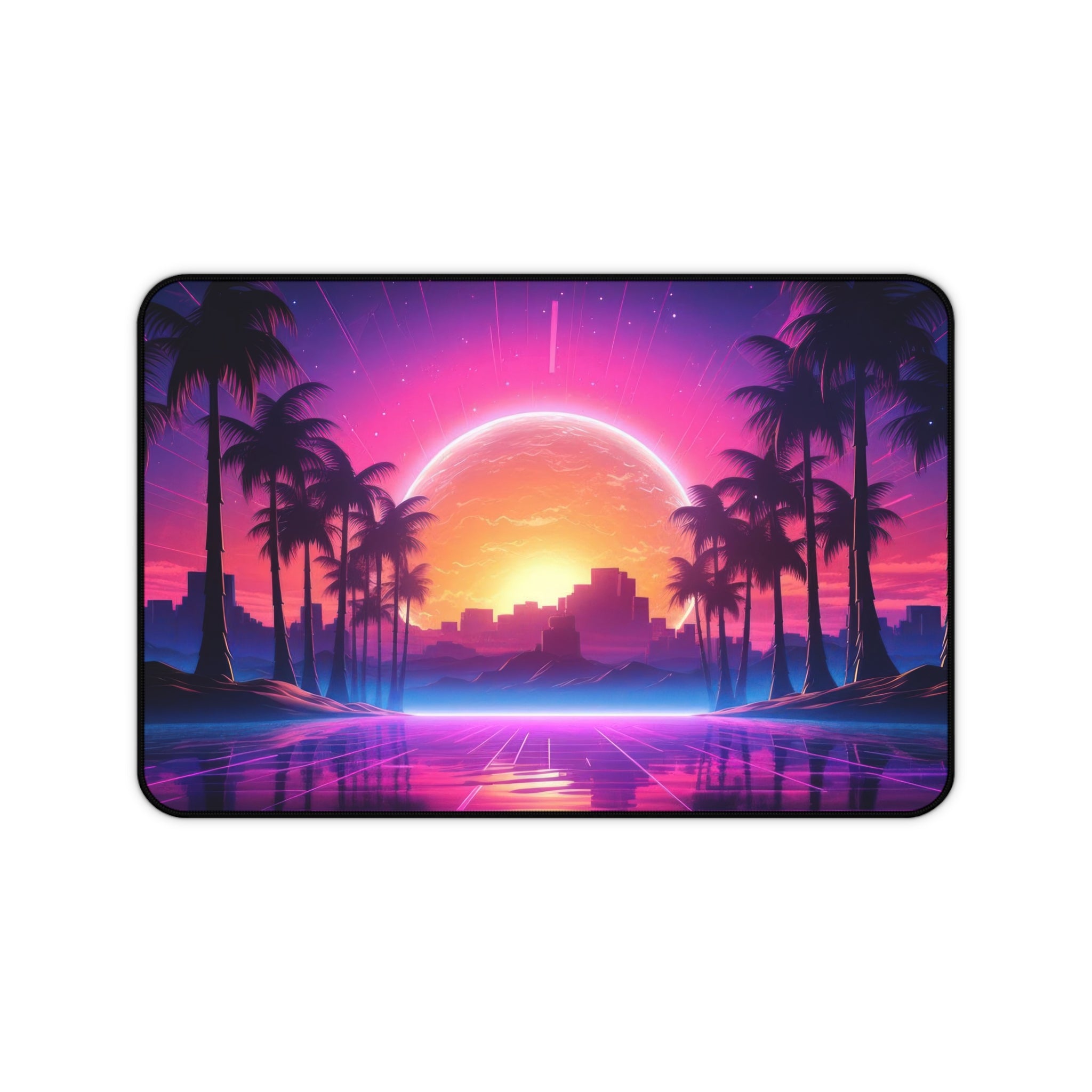 vaporwave-palm-tree-road-mouse-pad-retrowave-delorean-desk-mat-neon-synthwave-desk-pad-vaporwave-sun-and-mountains-vaporwave-