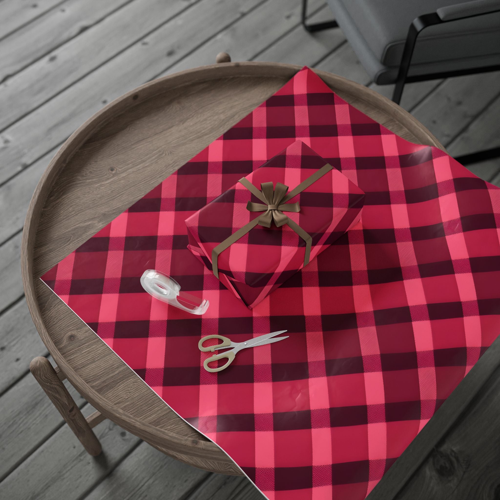 wrapping-papers-tartan-plaid-valentine-gift-wrap-pink-red-pattern-v-day-holiday-festive-decorative-paper-roll-crafting-suppli