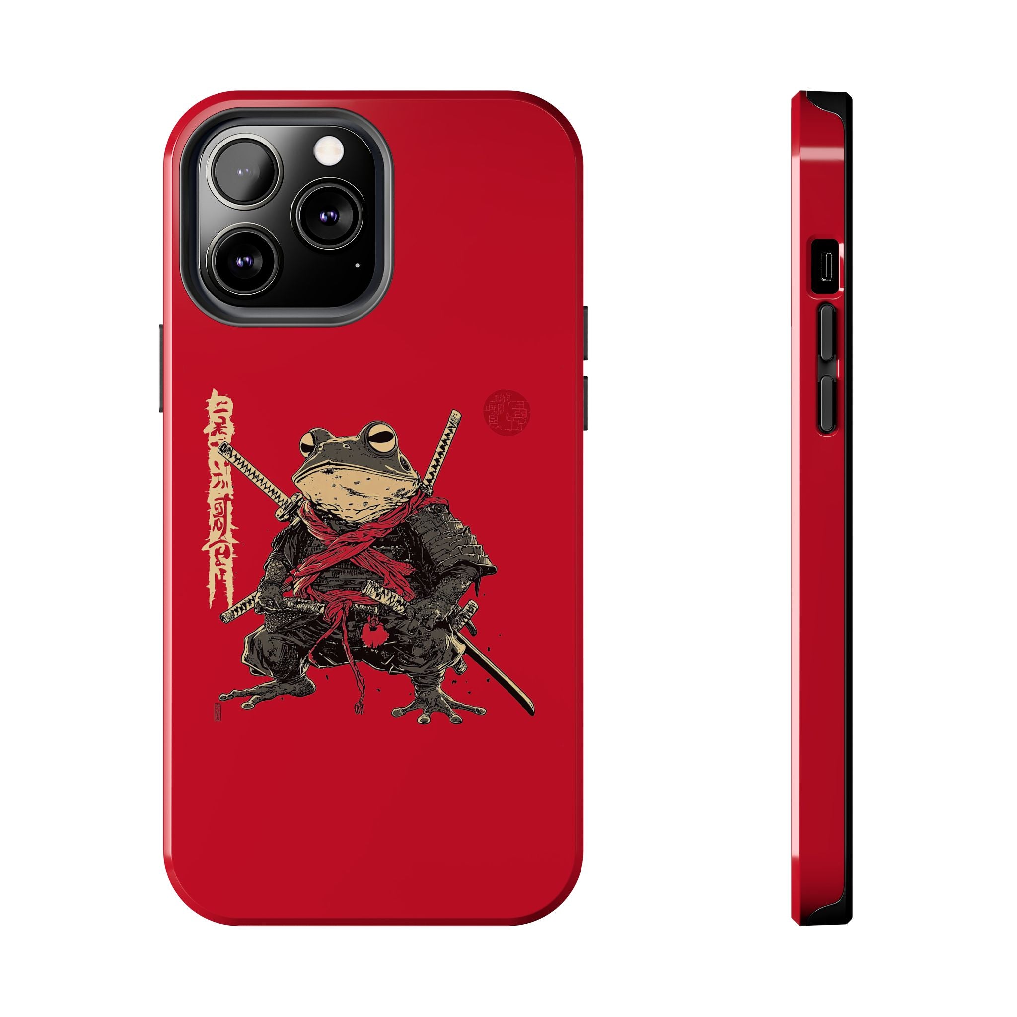 retro-vintage-ninja-frog-iphone-tough-case-red-sun-japanese-samurai-frog-design-stylish-tough-protector-red-iphone-case