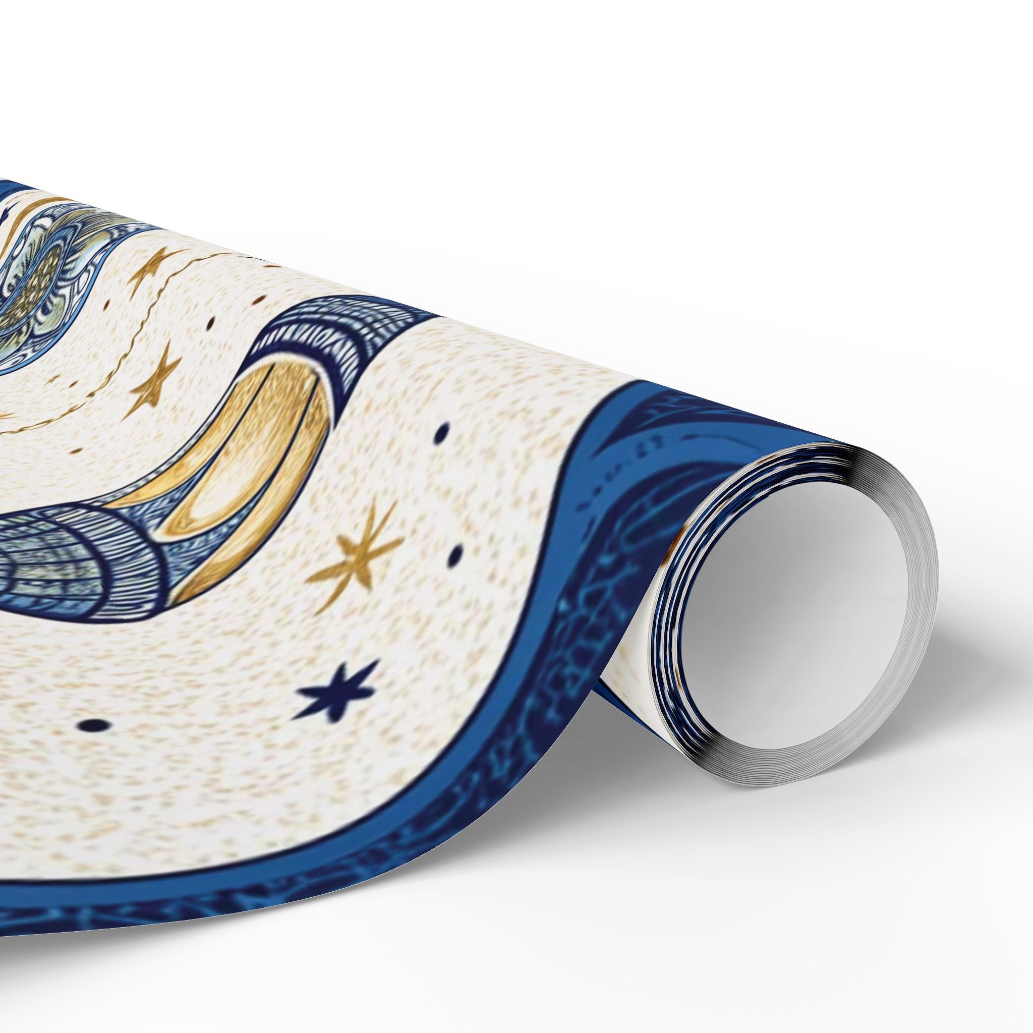 ramadan-night-wrapping-papers-islamic-crescent-moon-gift-wrap-mosque-silhouette-eid-holiday-supplies-festive-present-packagin