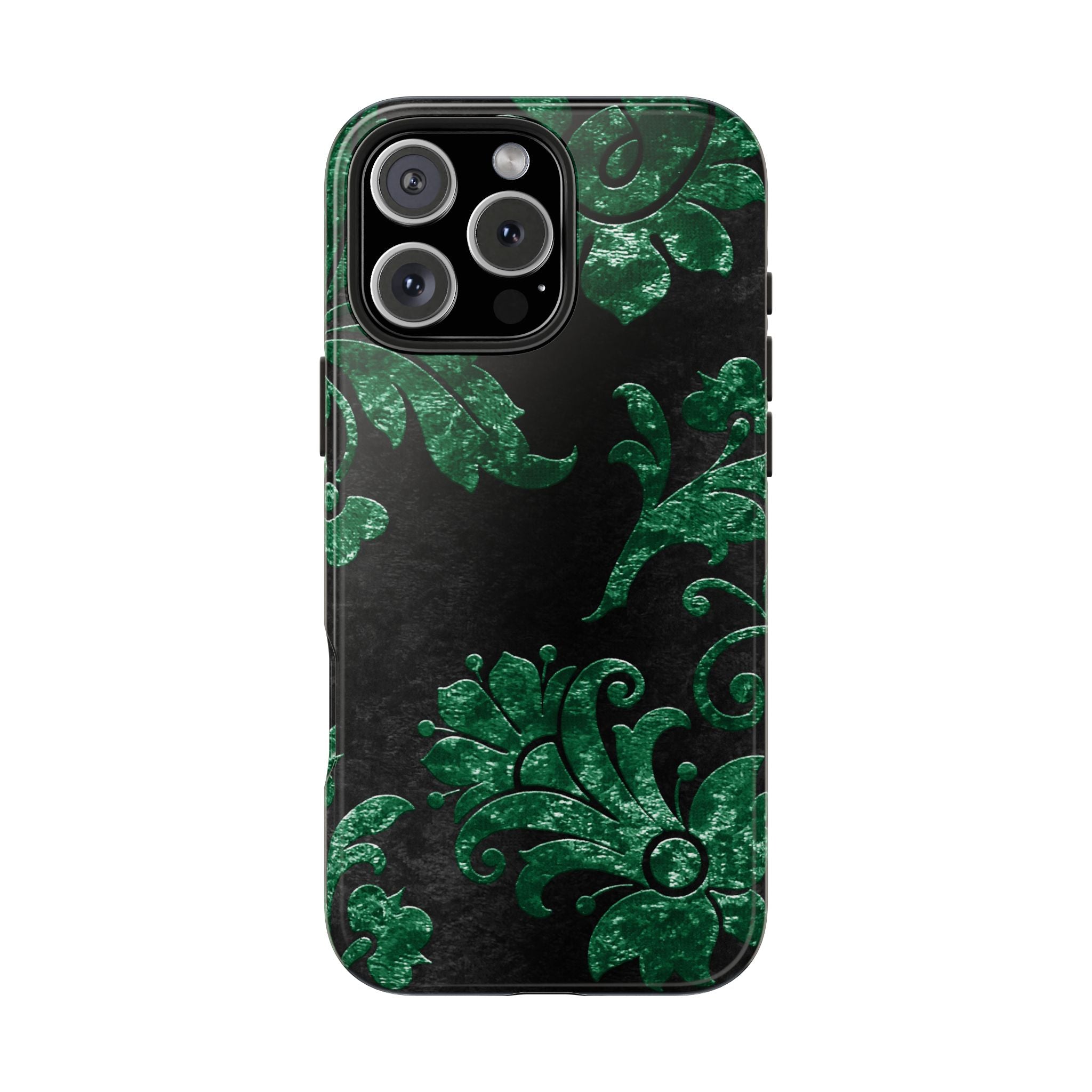 embossed-emerald-velvet-tough-iphone-case-protective-iphone-cover-heavy-duty-iphone-case-rugged-phone-case-durable-smartphone