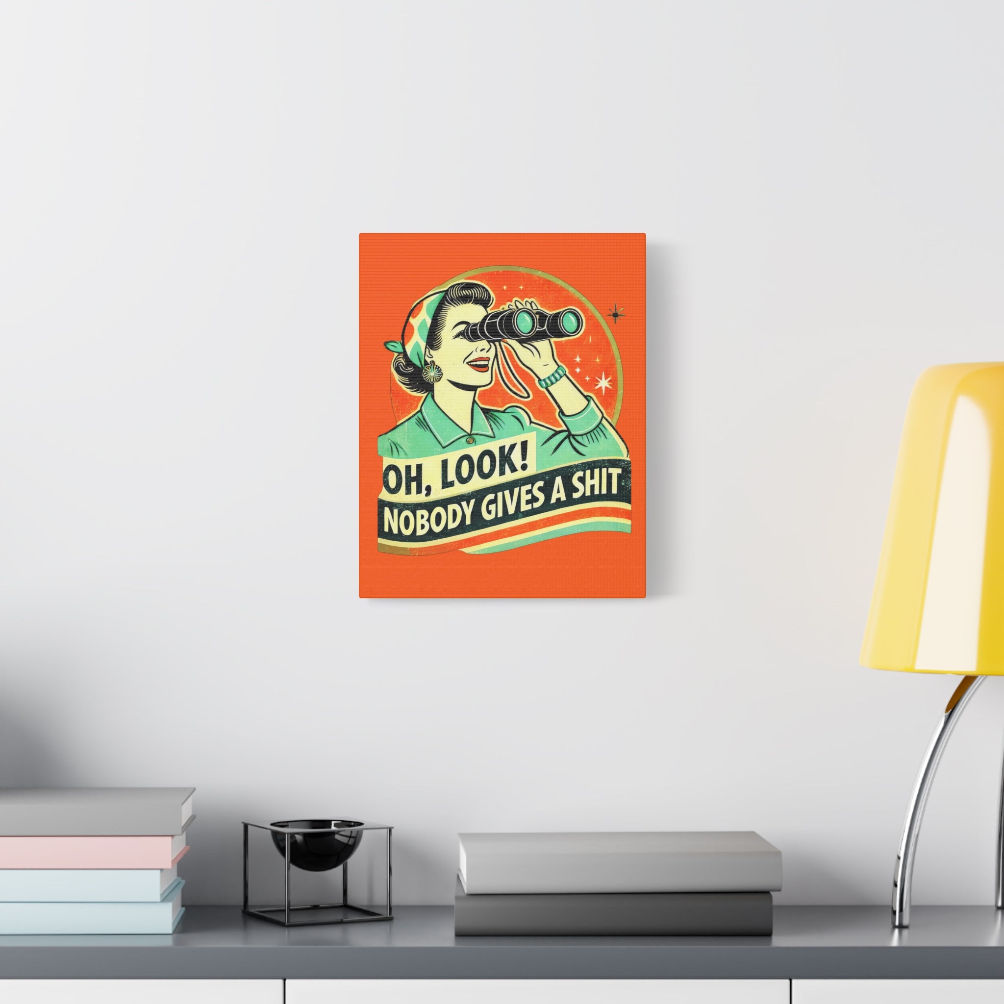 canvas-wall-art-funny-retro-woman-humorous-home-decor-matte-stretched-print-gift-for-her-vintage-style-poster-unique-wall