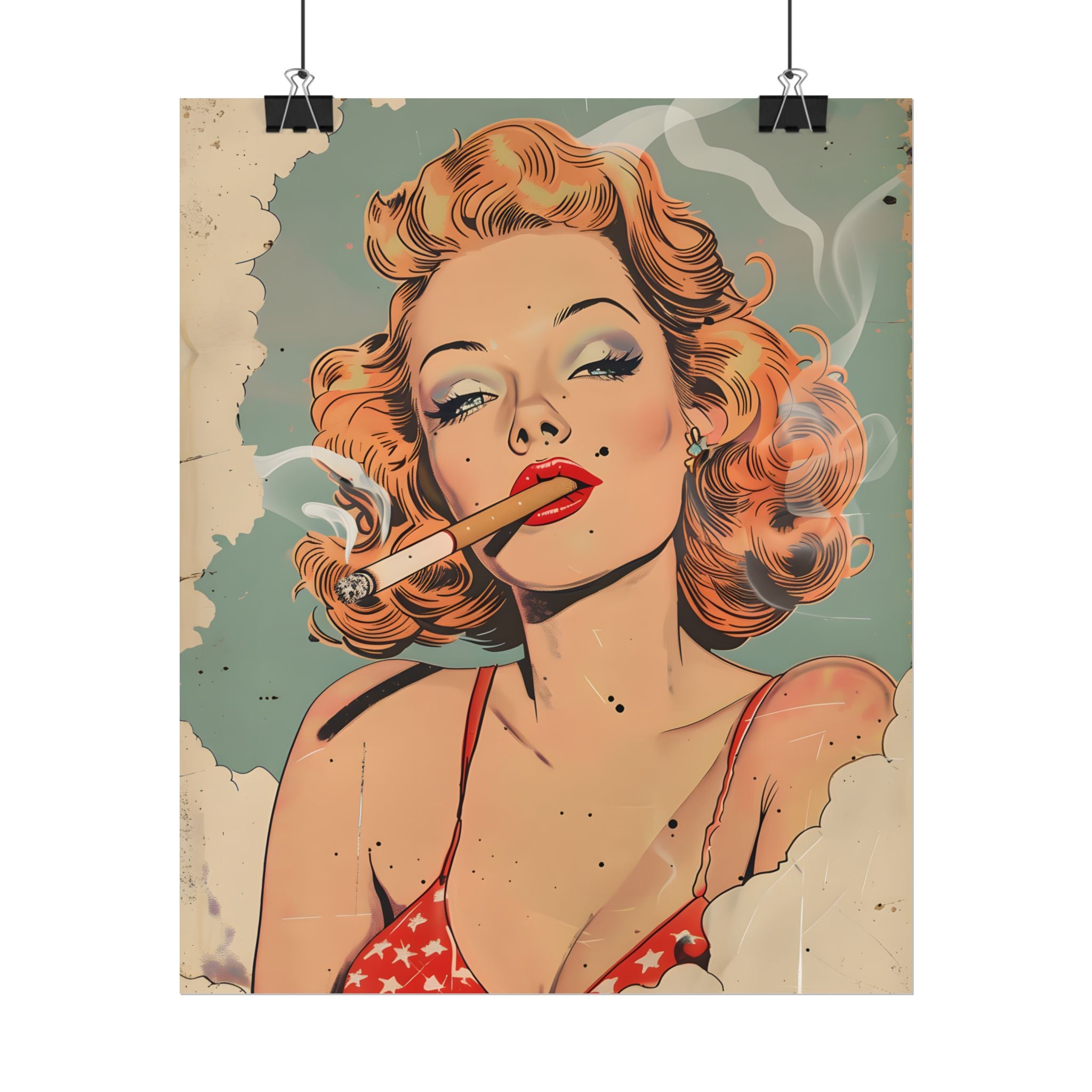 vintage-pin-up-girl-poster-print-girl-smoking-cigarette-wall-art-retro-pinup-poster-pin-up-illustration-home-decor-wall-hangi