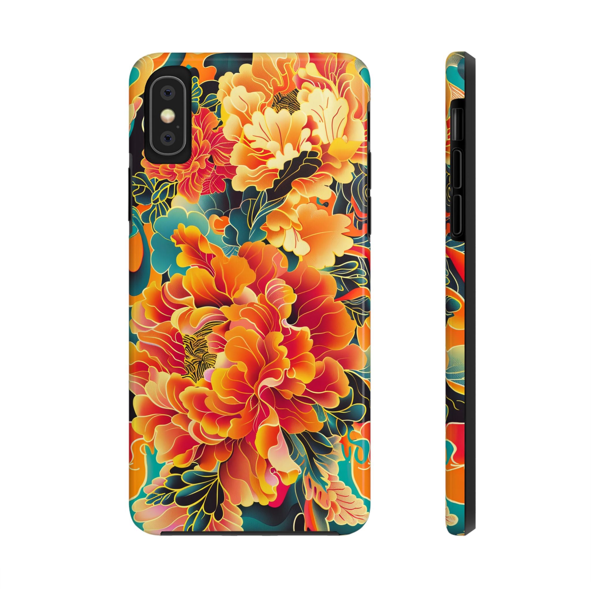 iphone-tough-case-retro-japanese-flowers-floral-phone-cover-vintage-japanese-style-protective-phone-case-asian-floral-design-