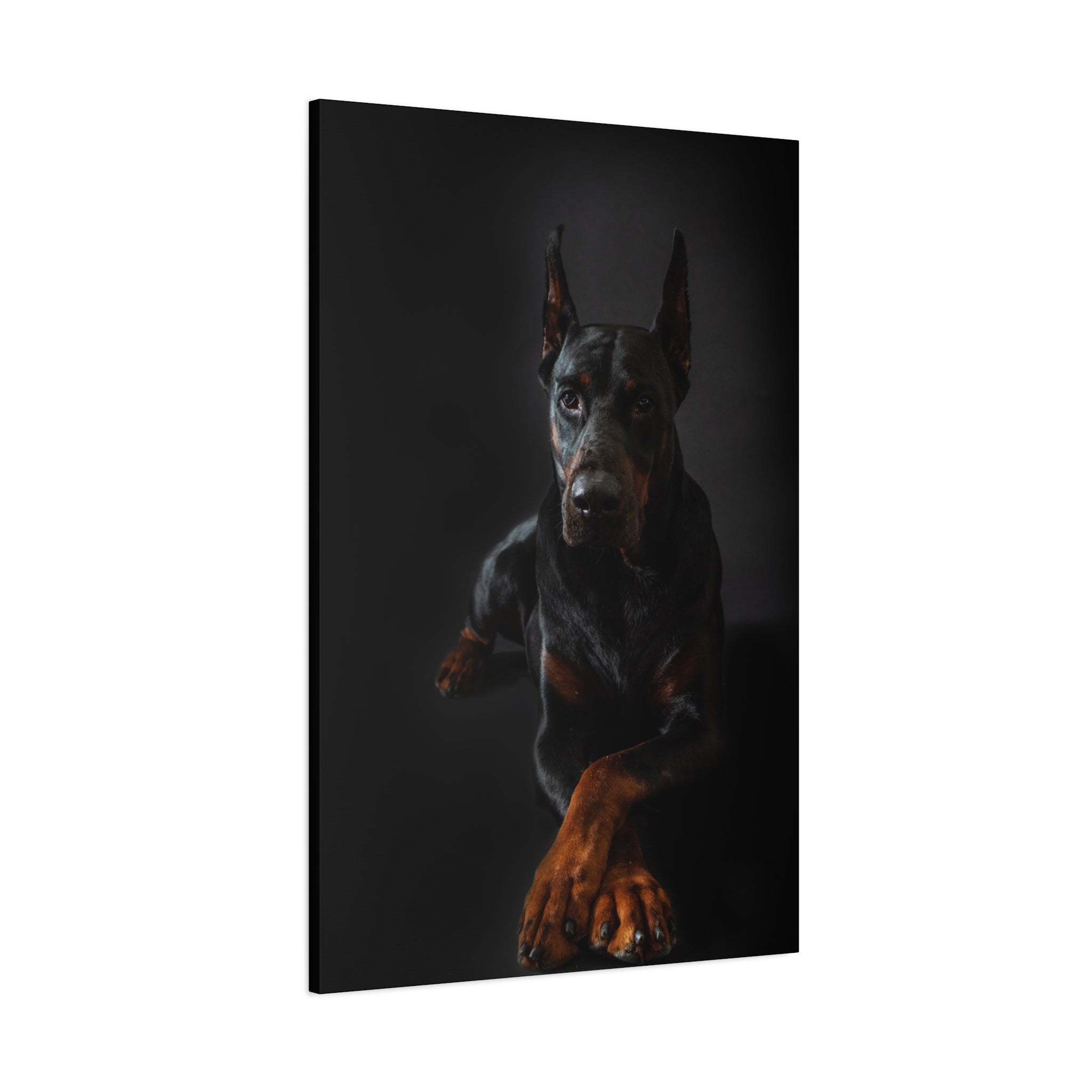 canvas-print-doberman-dog-wall-art-home-decor-office-decor-stretched-matte-canvas-1-25-gift-for-dog-lovers-animal-artwork-pet