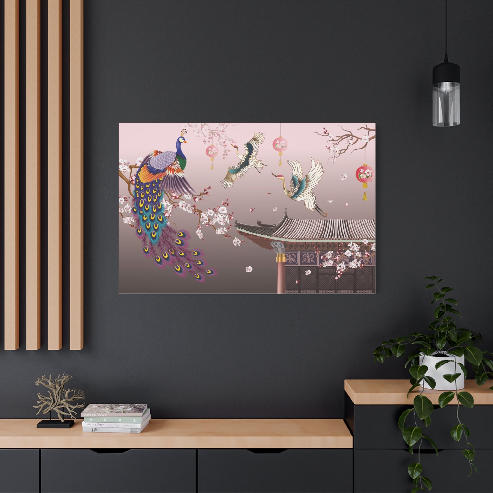 canvas-wall-art-chinese-lantern-dragon-decor-asian-home-decor-oriental-style-print-matte-canvas-stretched-artwork-chinese-new