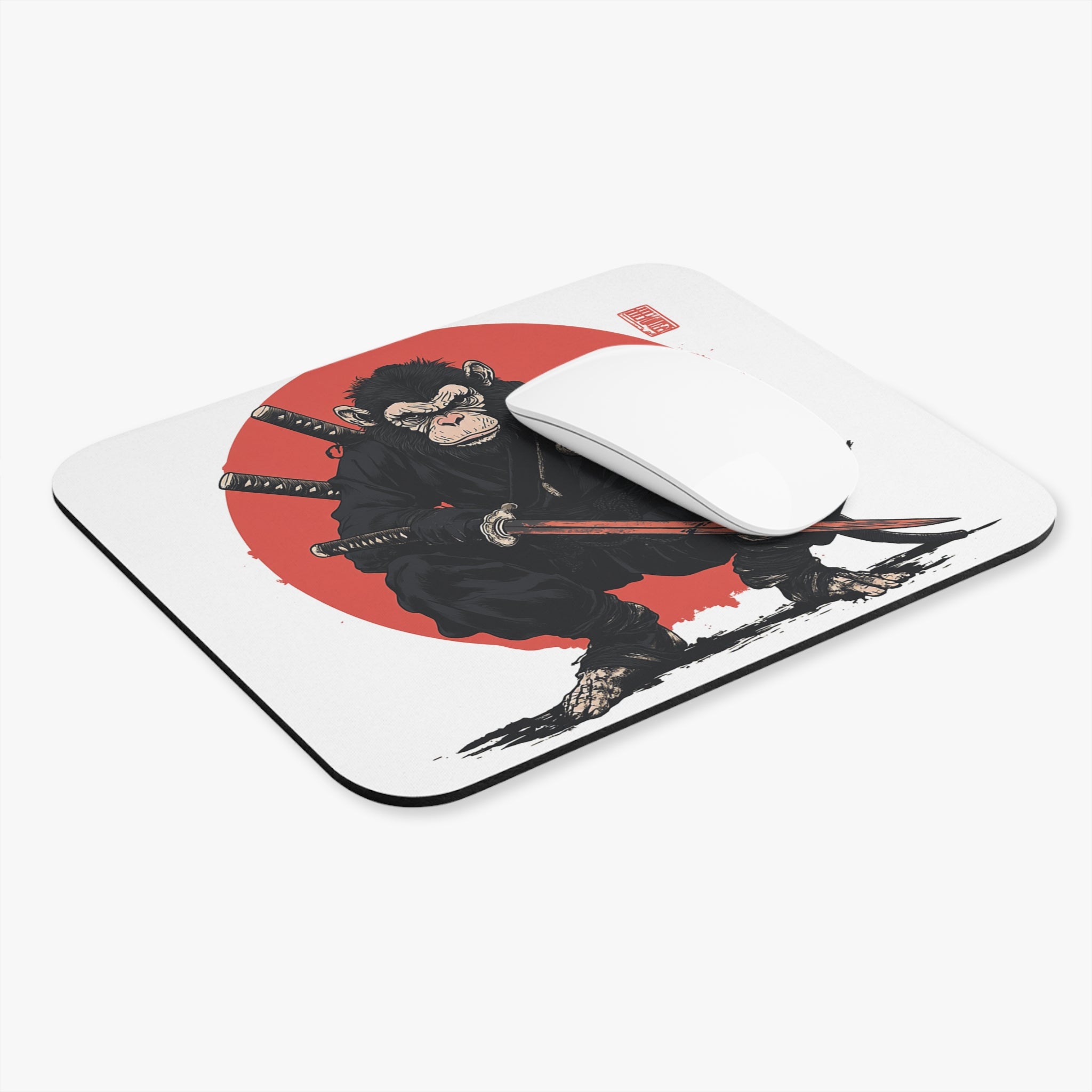 ninja-monkey-mouse-pad-japanese-samurai-katana-design-ninja-warrior-small-mouse-pad