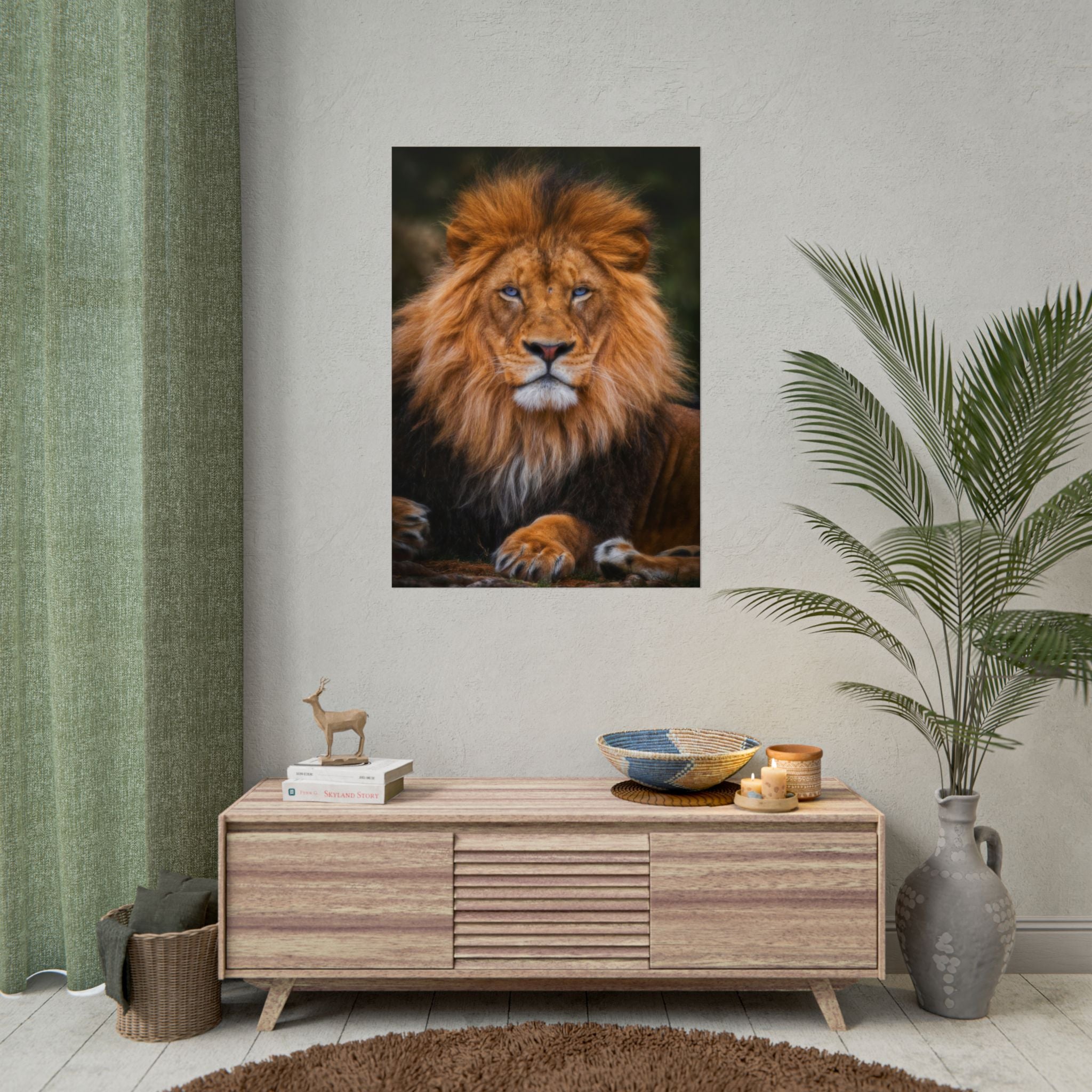 blue-eyed-lion-poster-wall-art-wildlife-home-decor-animal-lover-gift-safari-decoration-wildlife-art-print-lion-wall-decor