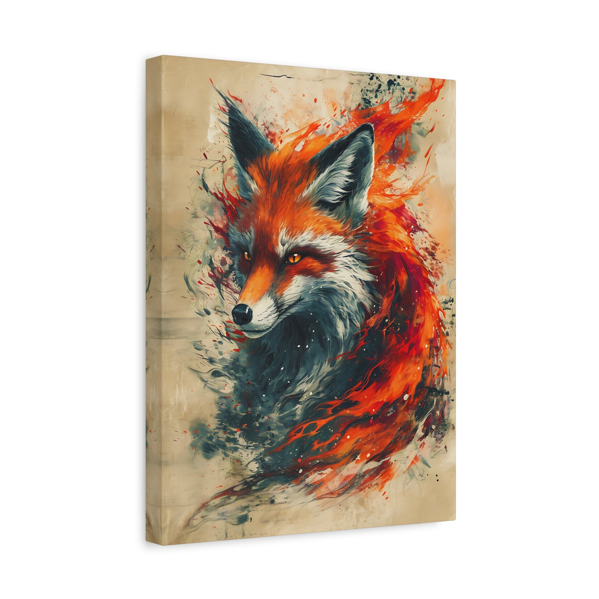 Red Fox Poster Print, Fantasy Wildlife Wall Art, Home Decor, Animal Lover Gift, Nature Print, Fantasy Art Decor, Poster Wall Art