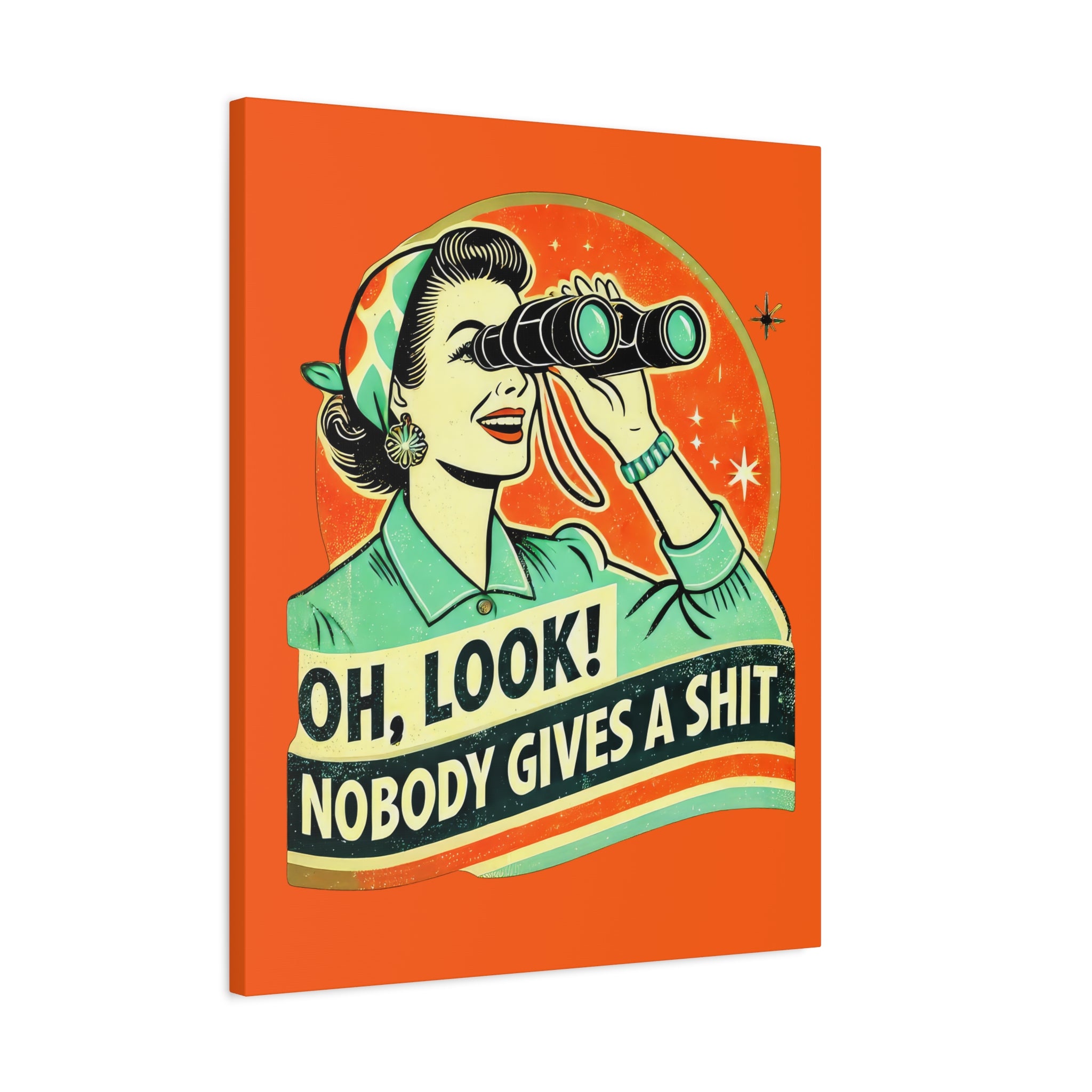 canvas-wall-art-funny-retro-woman-humorous-home-decor-matte-stretched-print-gift-for-her-vintage-style-poster-unique-wall