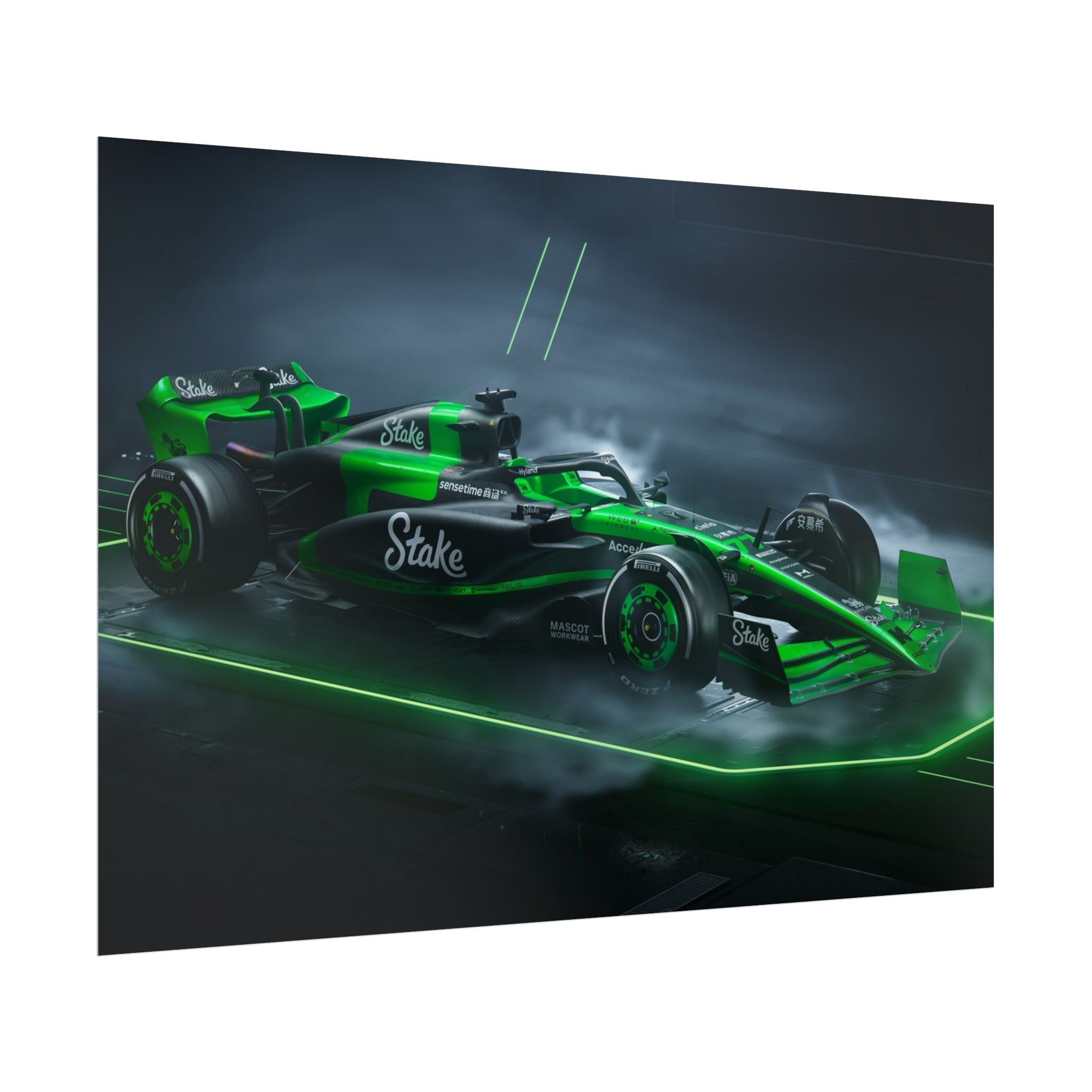 green-formula-1-car-poster-print-formula-one-cars-formula-1-gift-formula-1-poster-formula-1-wall-art-wall-decor-room-decor