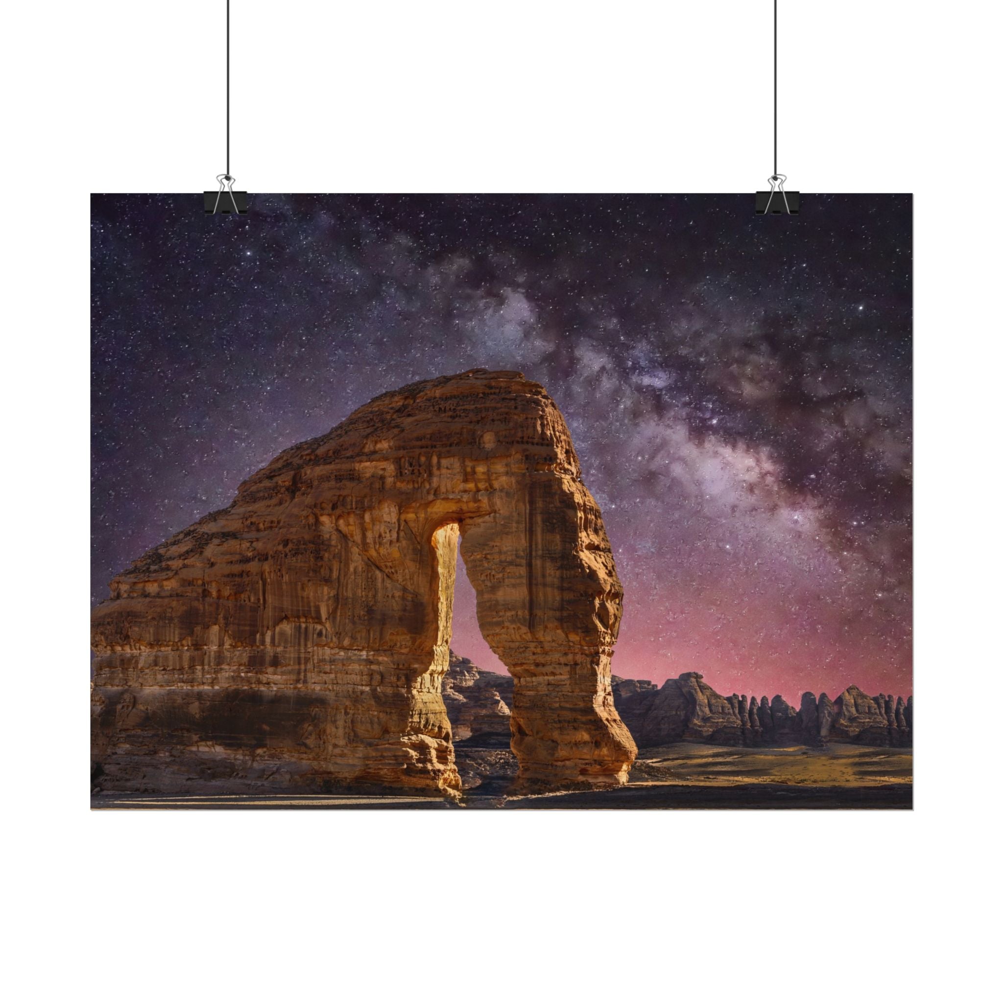 desert-landscape-poster-print-milky-way-poster-wall-art-milky-way-decor-artwork-unique-home-decor-starry-night-picture