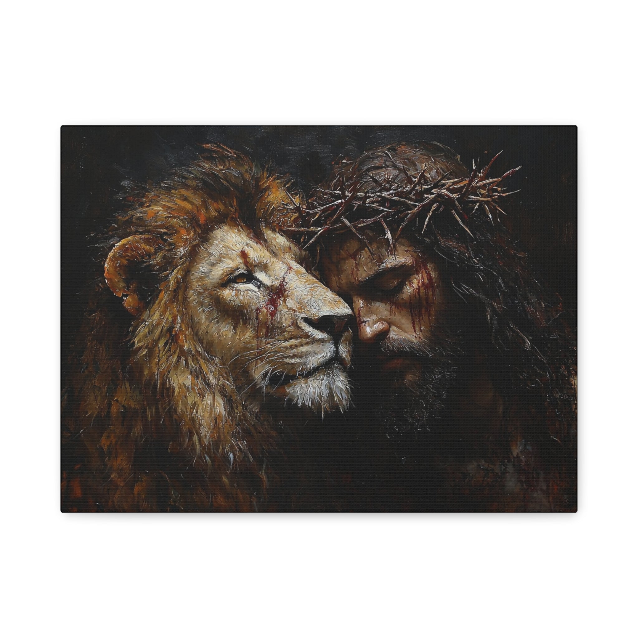 canvas-print-jesus-and-lion-wall-art-christian-home-decor-religious-wall-hanging-inspirational-artwork-gift-for-him-biblical-
