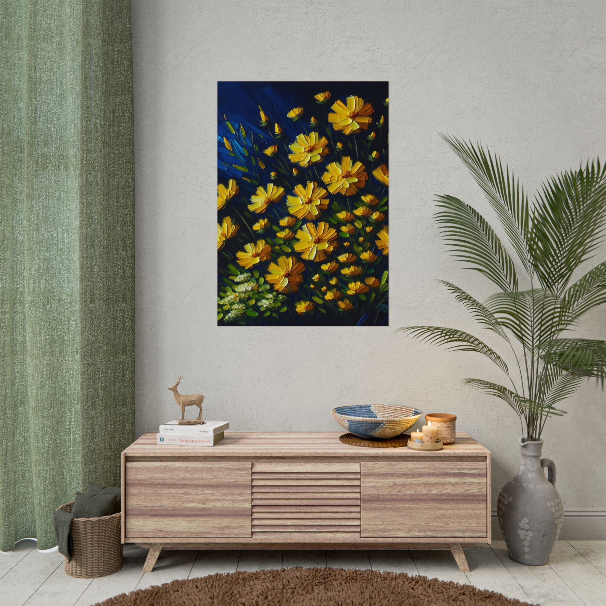 yellow-wildflowers-fine-art-poster-print-impasto-oil-painting-look-poster-wall-art-home-decor-floral-print-gift-for-nature-lo