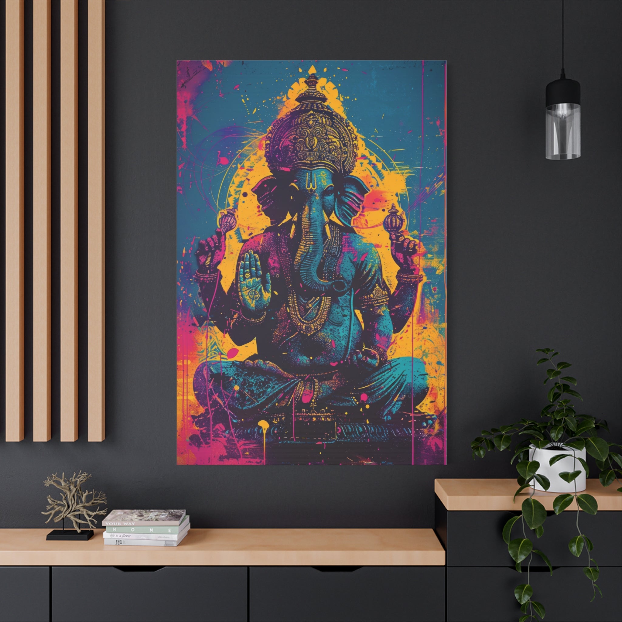 colorful-ganesha-canvas-print-wall-art-decor-spiritual-home-decor-indian-elephant-deity-art-hindu-god-painting-ethnic-wall-ha