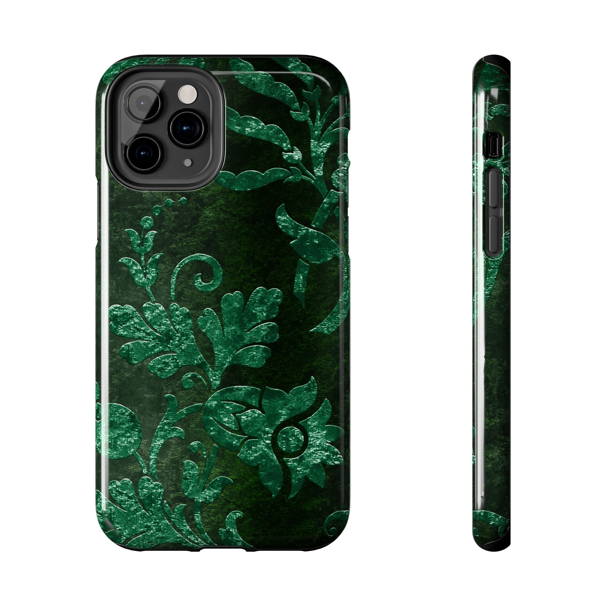 embossed-emerald-velvet-tough-phone-case-protective-iphone-cover-heavy-duty-phone-case-rugged-phone-case-durable-smartphone-c
