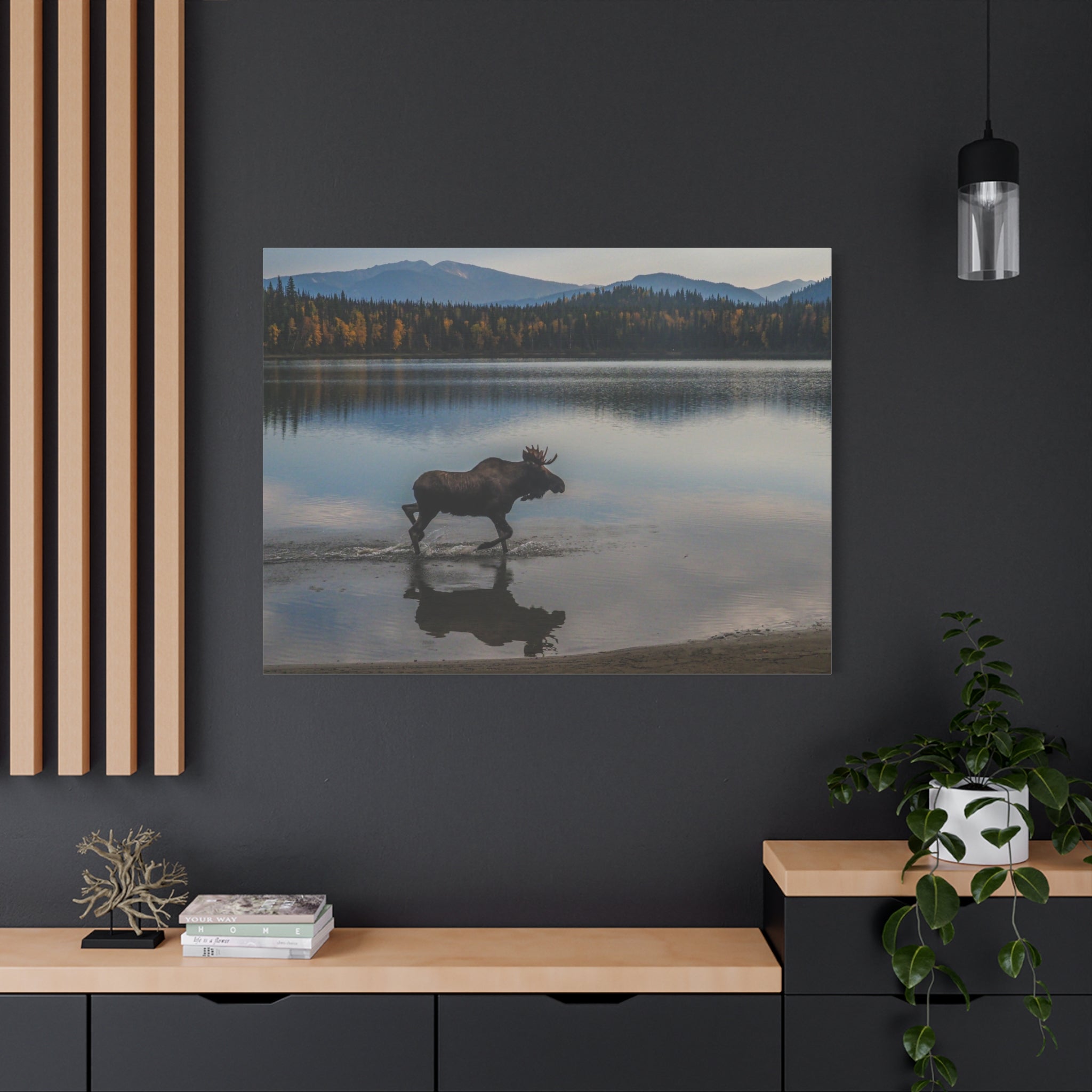 canvas-art-print-rustic-moose-wall-decor-cabin-lodge-wildlife-painting-nature-home-decor-wilderness-animal-poster-farmhouse-w