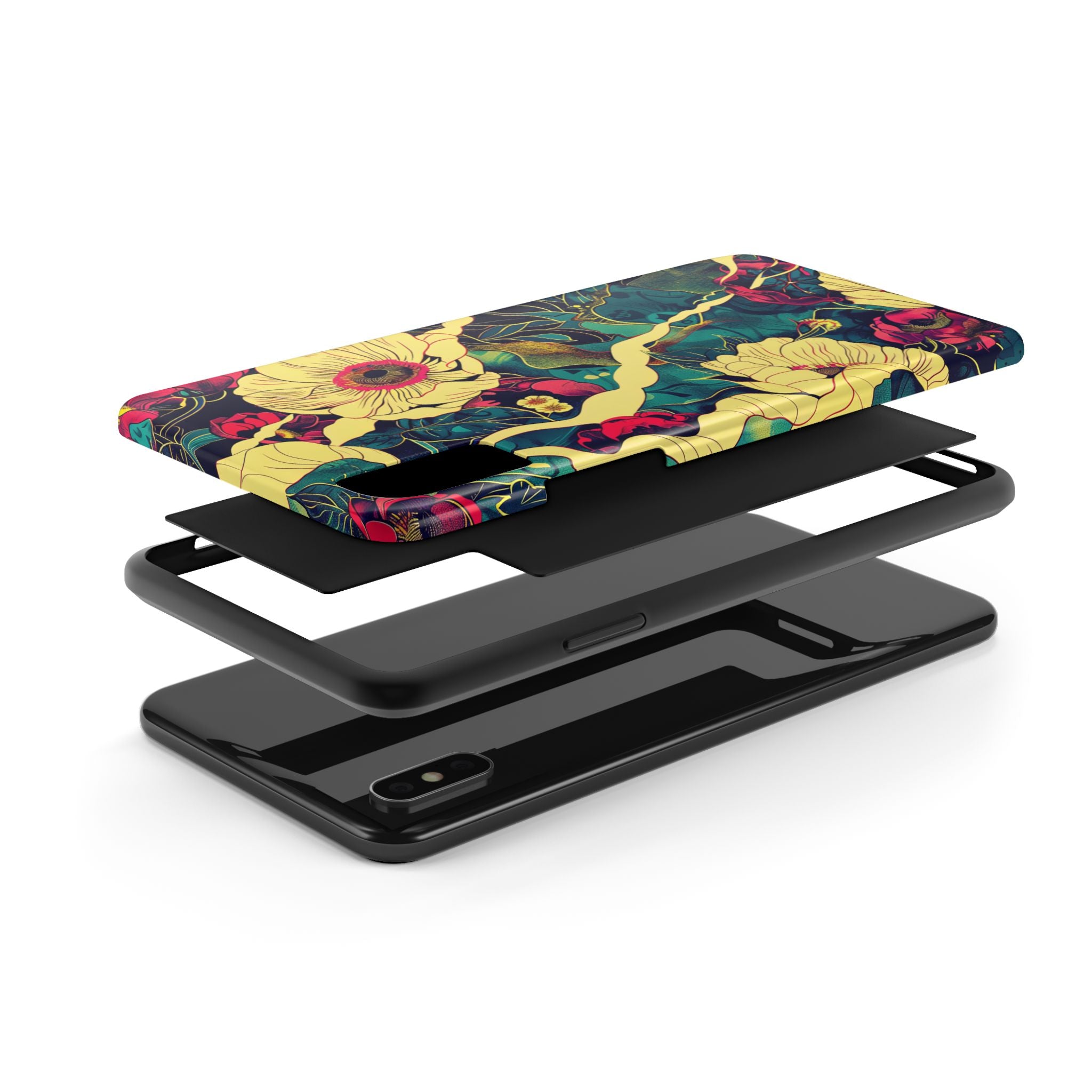 iphone-tough-case-retro-japanese-flowers-floral-phone-cover-vintage-japanese-style-protective-phone-case-asian-floral-design-