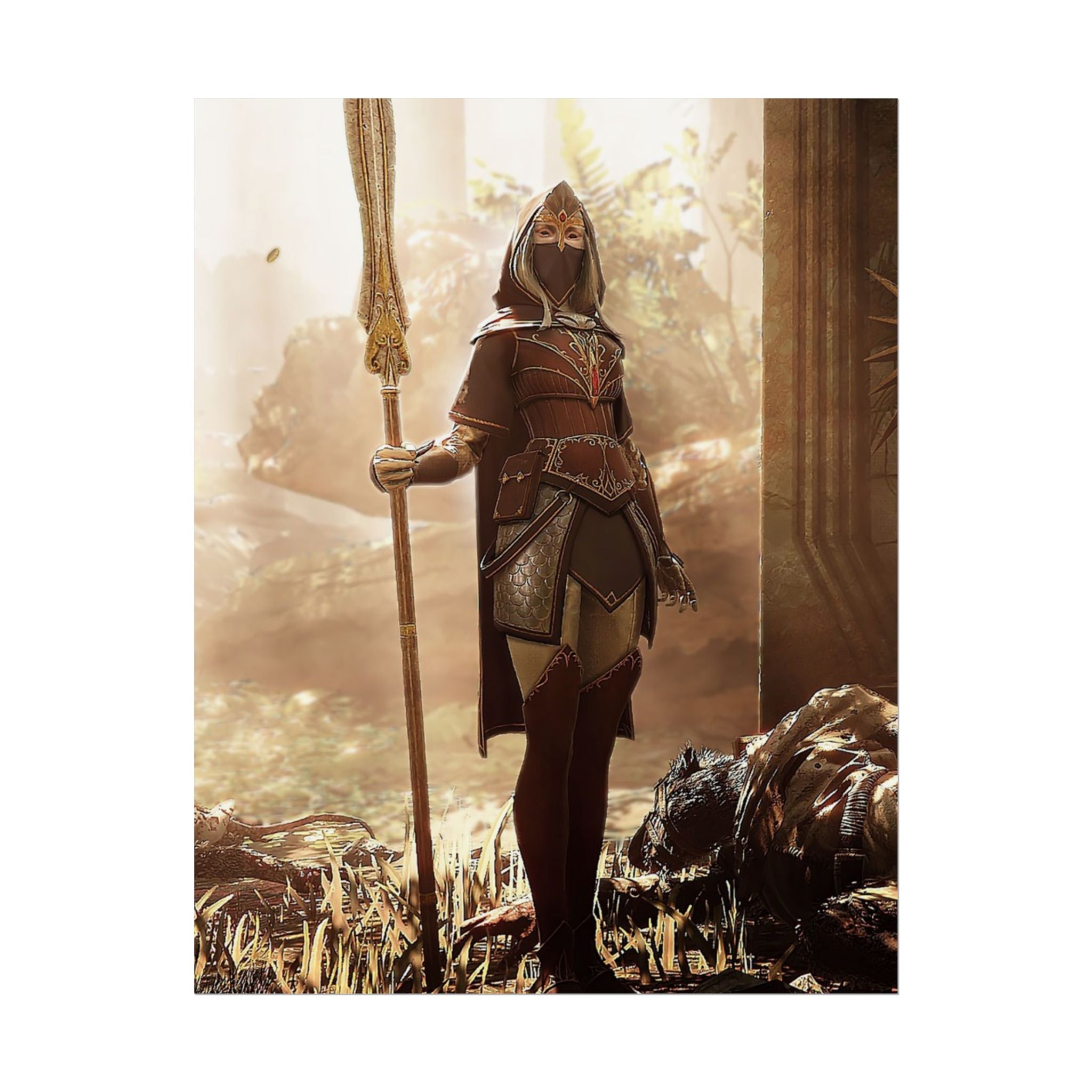 Warhammer 40K Vermintide 2 Kerillian Handmaiden Poster Print — Rolled Wall Art for Gamers & Collectors, Space Marine Wall Art, Gaming Room Decor