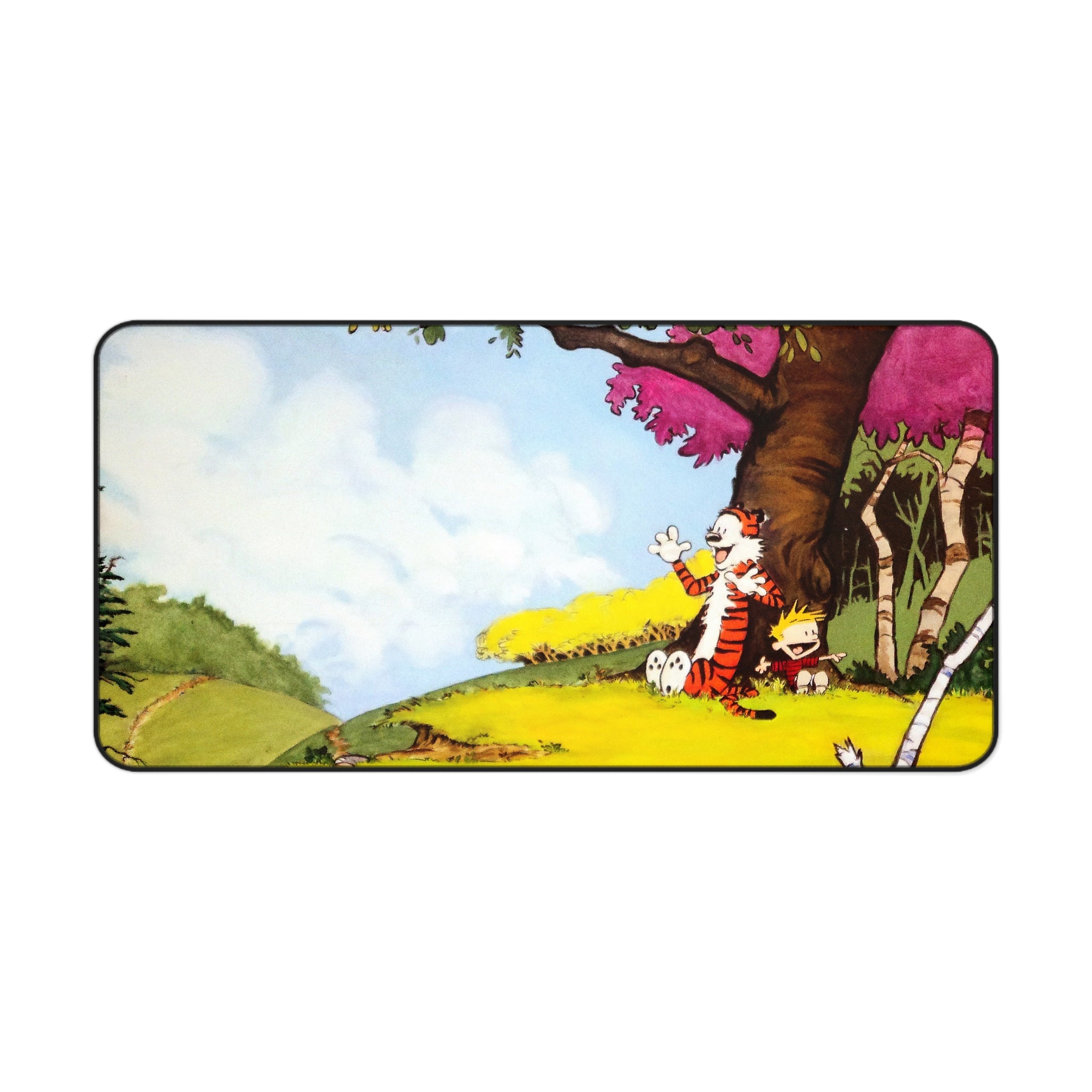 Calvin and Hobbes Mouse Pad, Cartoon Desk Pad, Comicbook Desk Mat, Gift for Desk, Uniqe Desk Decor