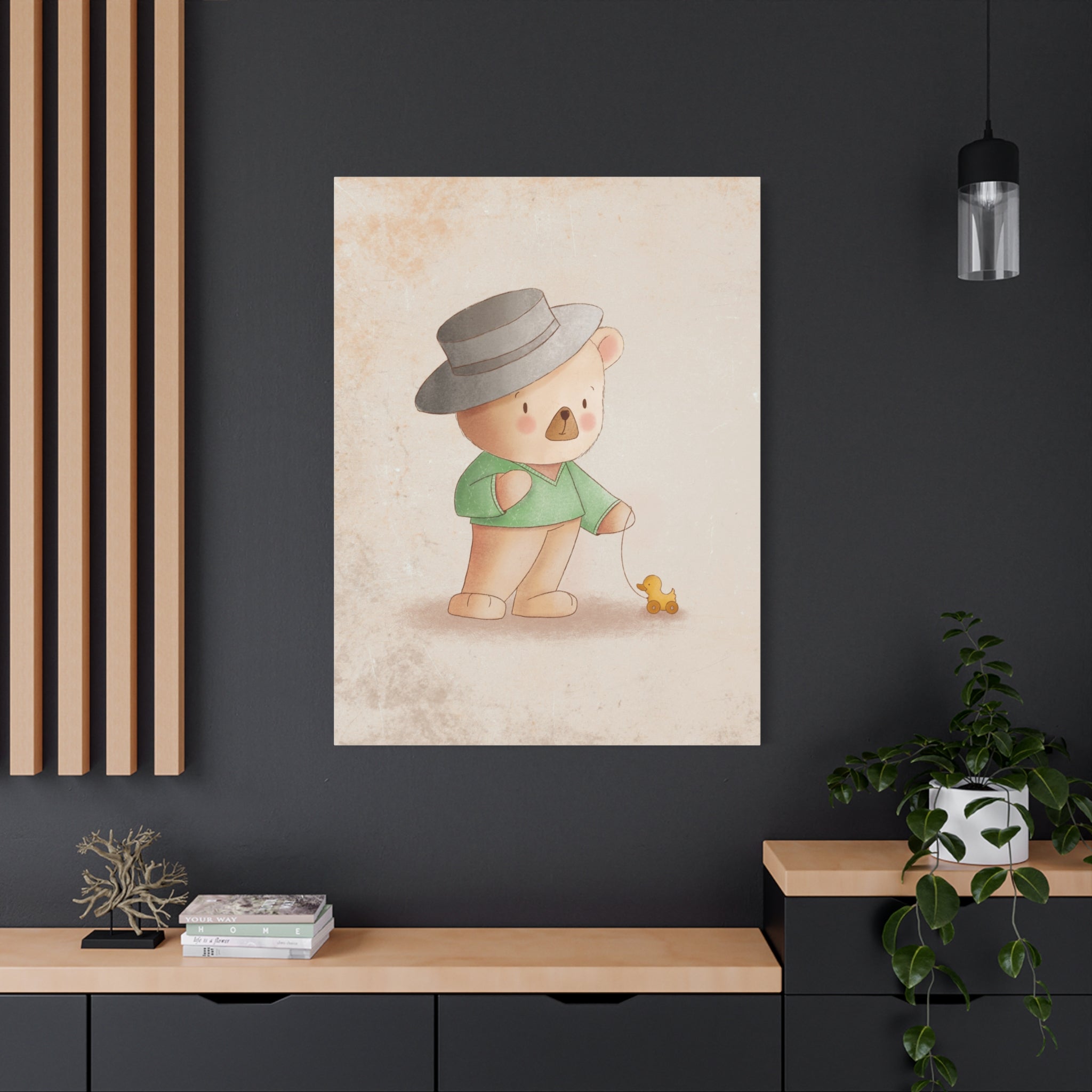 canvas-wall-art-cute-bear-nursery-decor-baby-bear-print-stretched-canvas-nursery-art-cute-bear-decoration-baby-nursery-cute-a