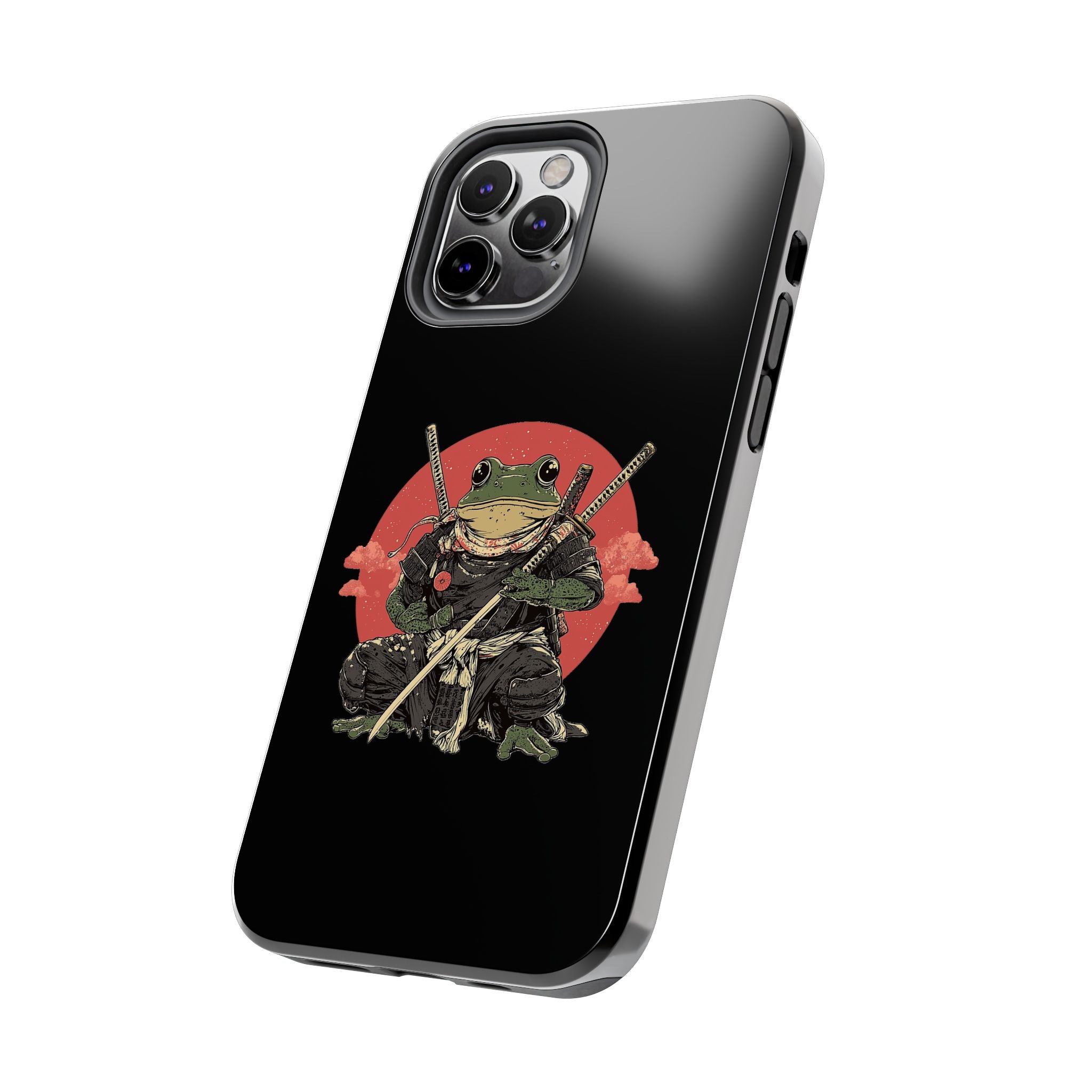 retro-vintage-ninja-frog-iphone-tough-case-red-sun-japanese-samurai-frog-design-ninja-warrior-black-iphone-hard-cover
