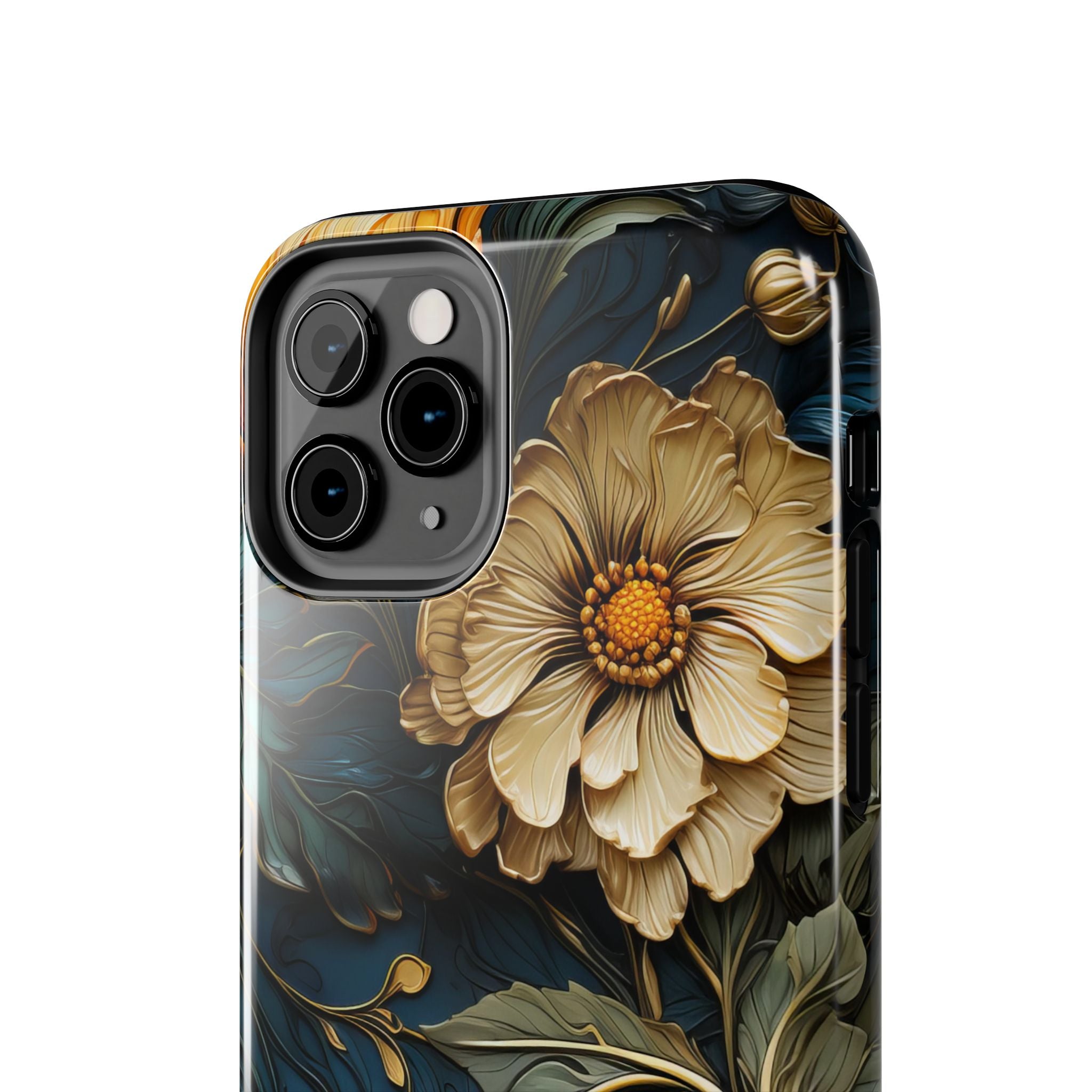 textured-art-nouveau-floral-tough-phone-case-cottagecore-iphone-case-unique-floral-phone-cover-vintage-style-iphone-case-prot