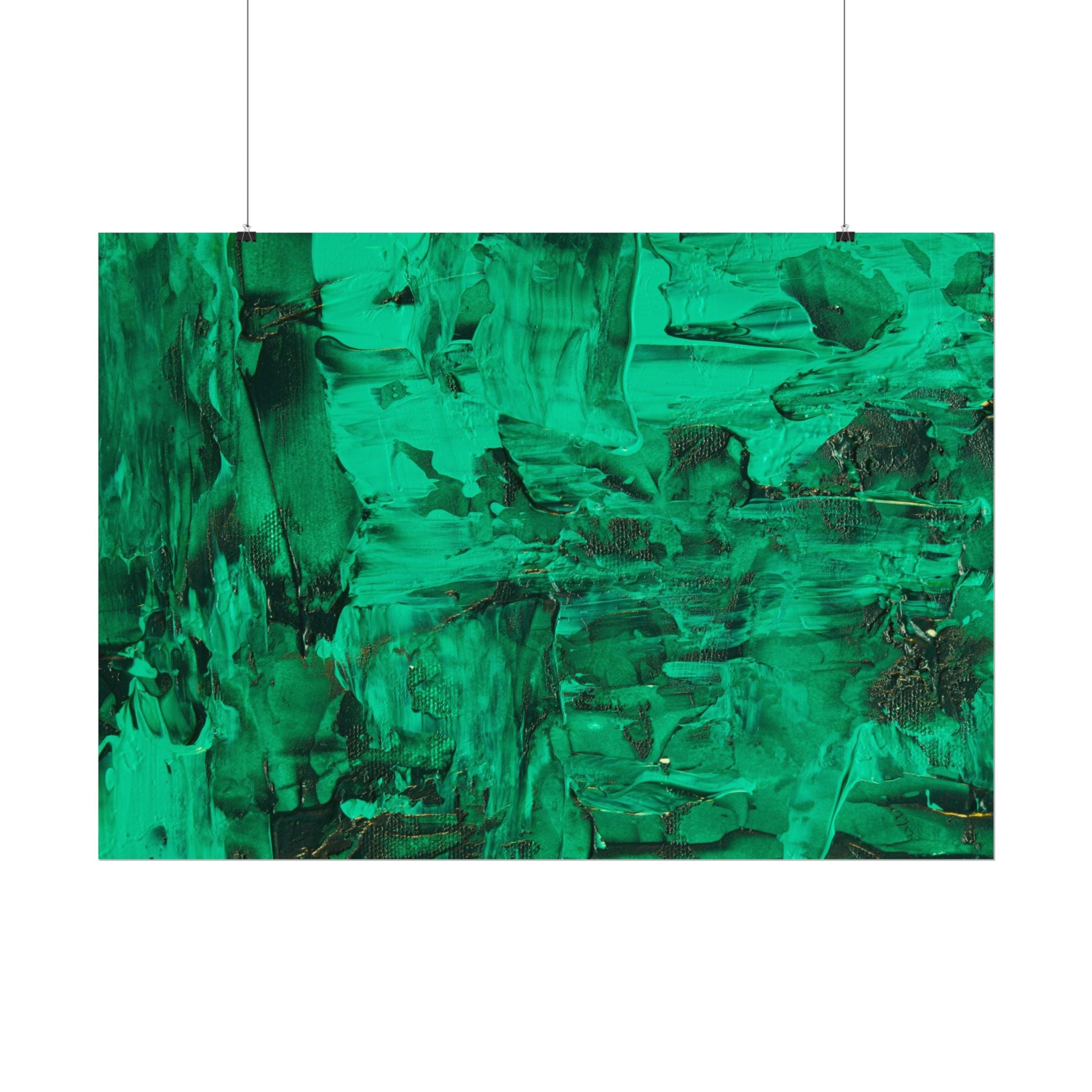 Abstract Green Poster Wall Art, Home Decor, Office Decor, Green Canvas Bedroom, Green Poster Print, Modern Art, Green Wall Decor