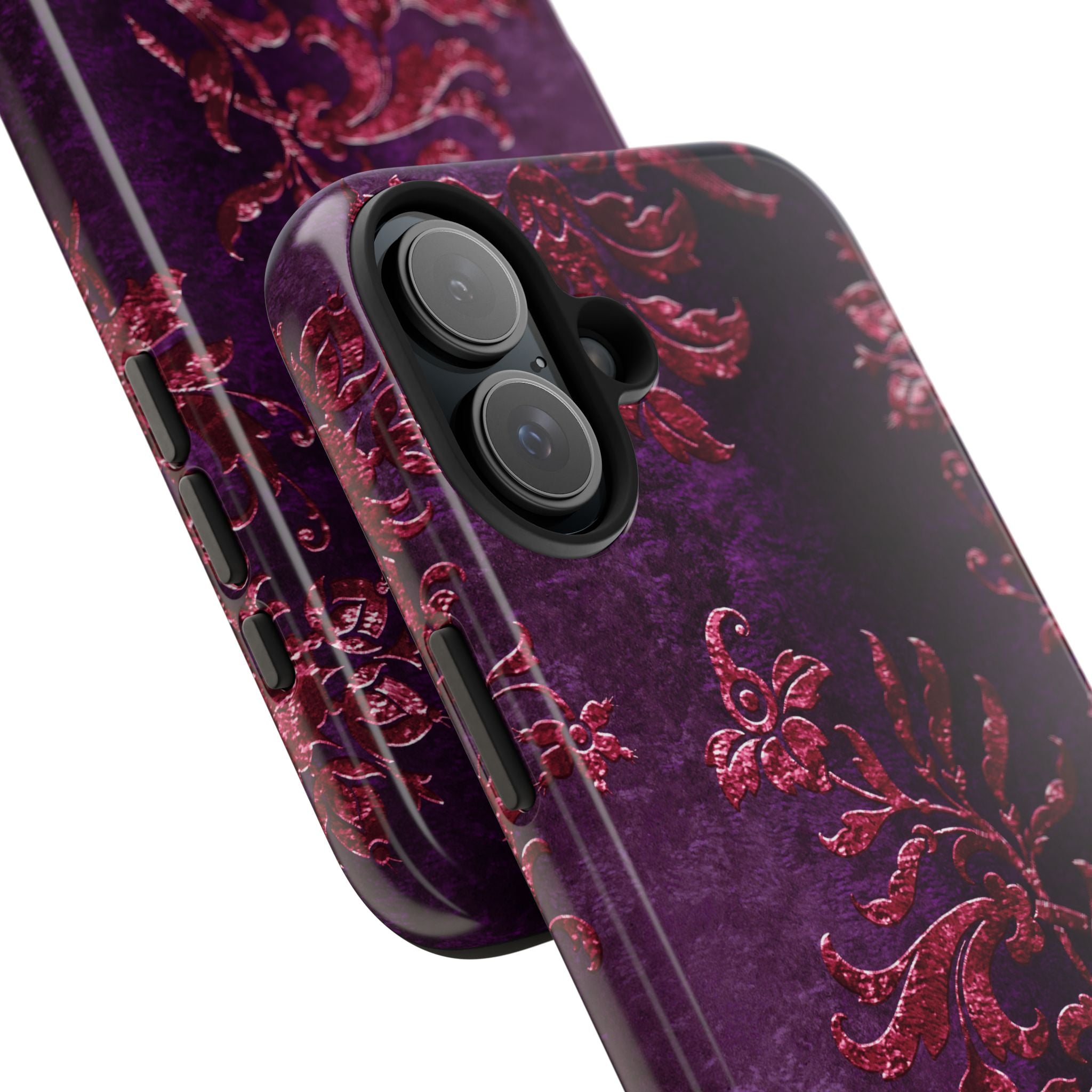 embossed-burgundy-velvet-tough-iphone-case-protective-iphone-cover-heavy-duty-iphone-case-rugged-phone-case-durable-smartphon