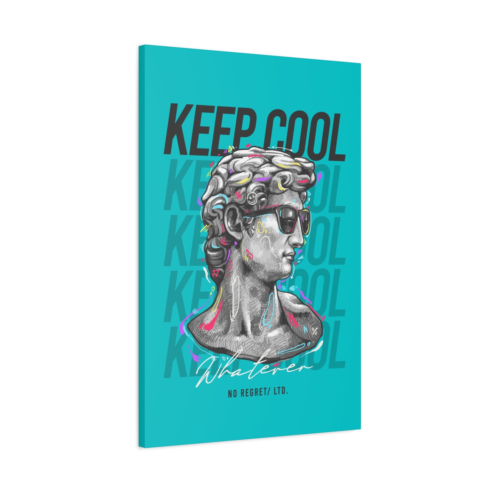 canvas-print-david-statue-with-sunglasses-living-room-decor-wall-art-matte-canvas-stretched-print-cool-home-decor-gift-unique