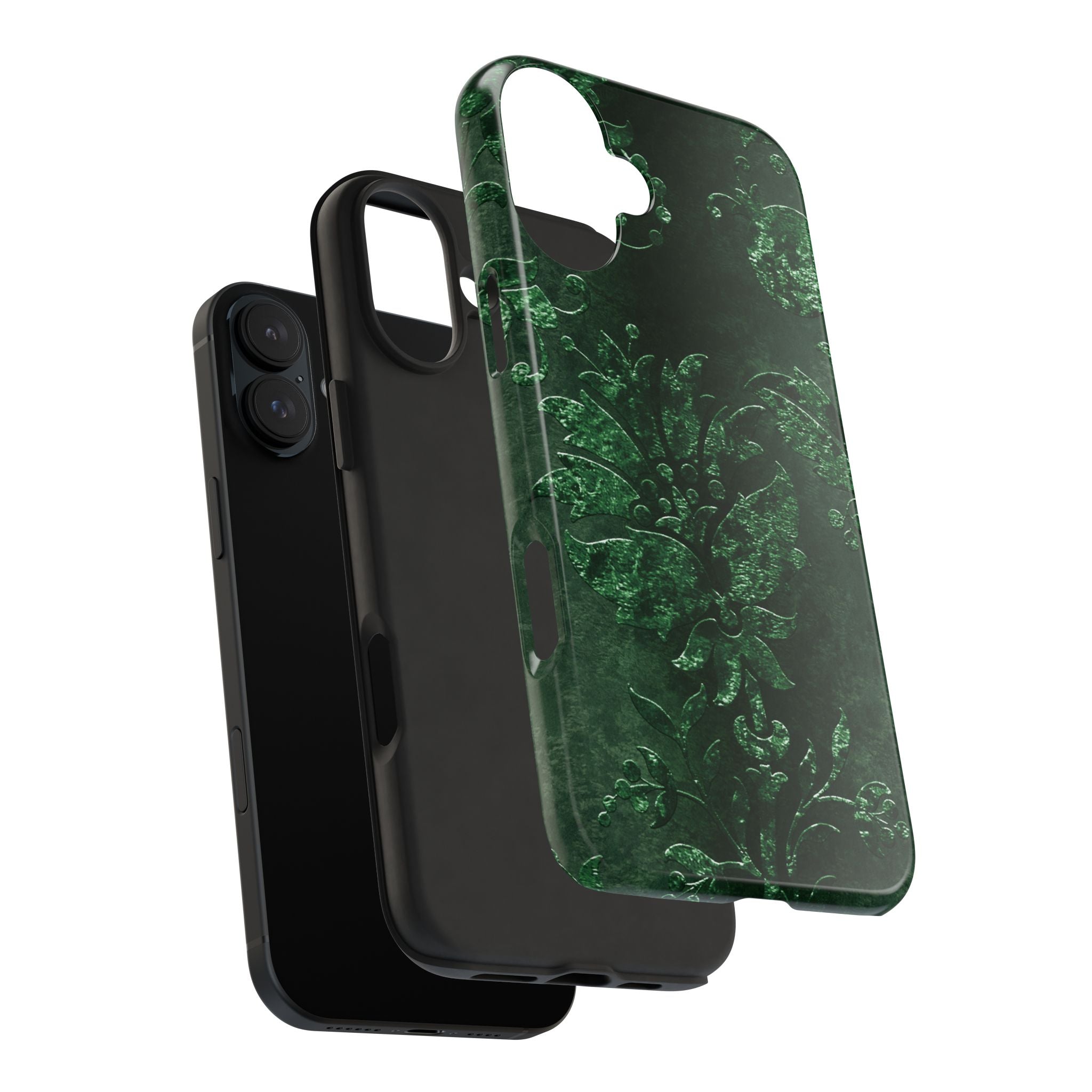 embossed-emerald-velvet-tough-iphone-case-protective-iphone-cover-heavy-duty-iphone-case-rugged-phone-case-durable-smartphone