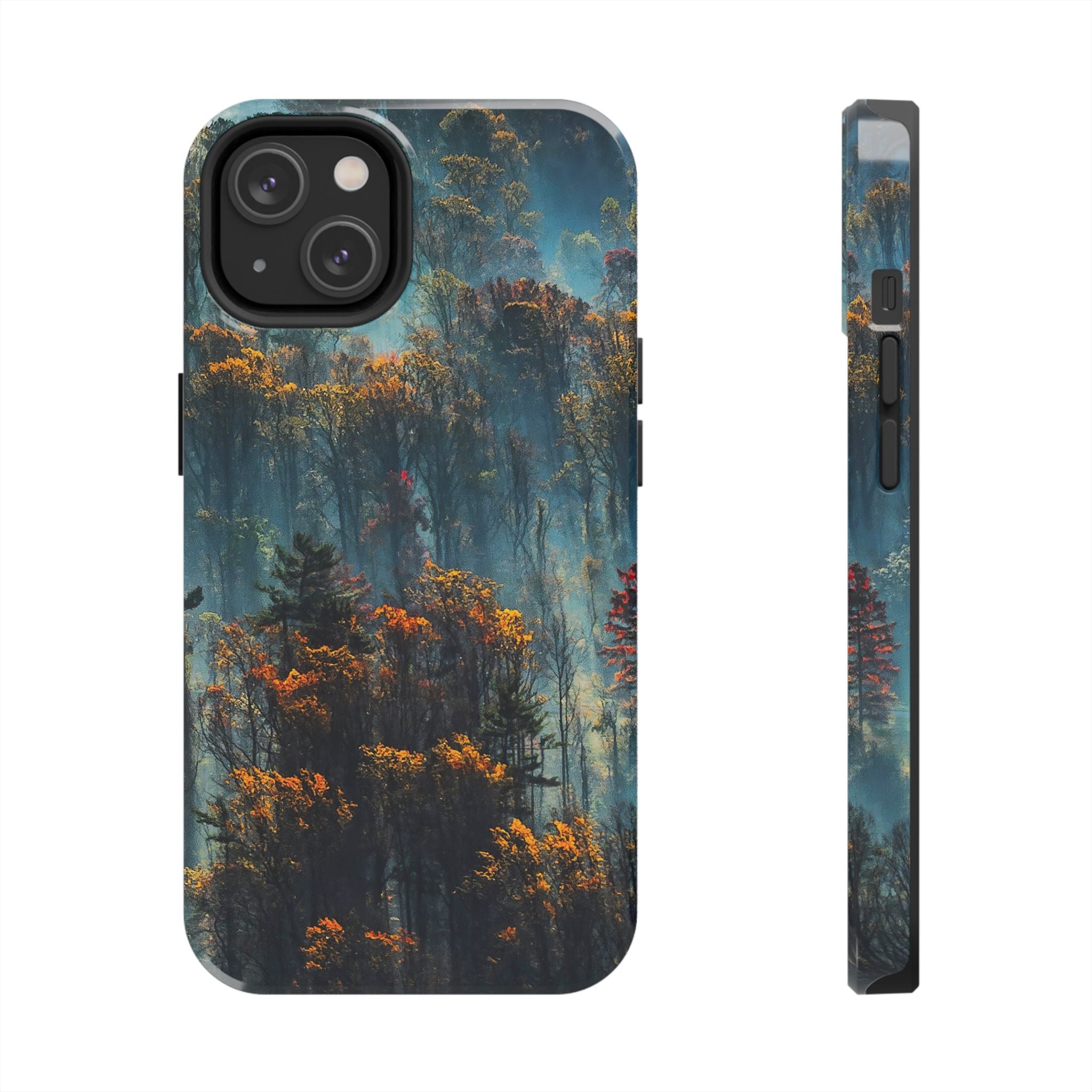 iphone-tough-case-misty-forrest-foggy-fall-iphone-covers-protective-smartphone-cover-nature-lover-gift-adventure-accessory