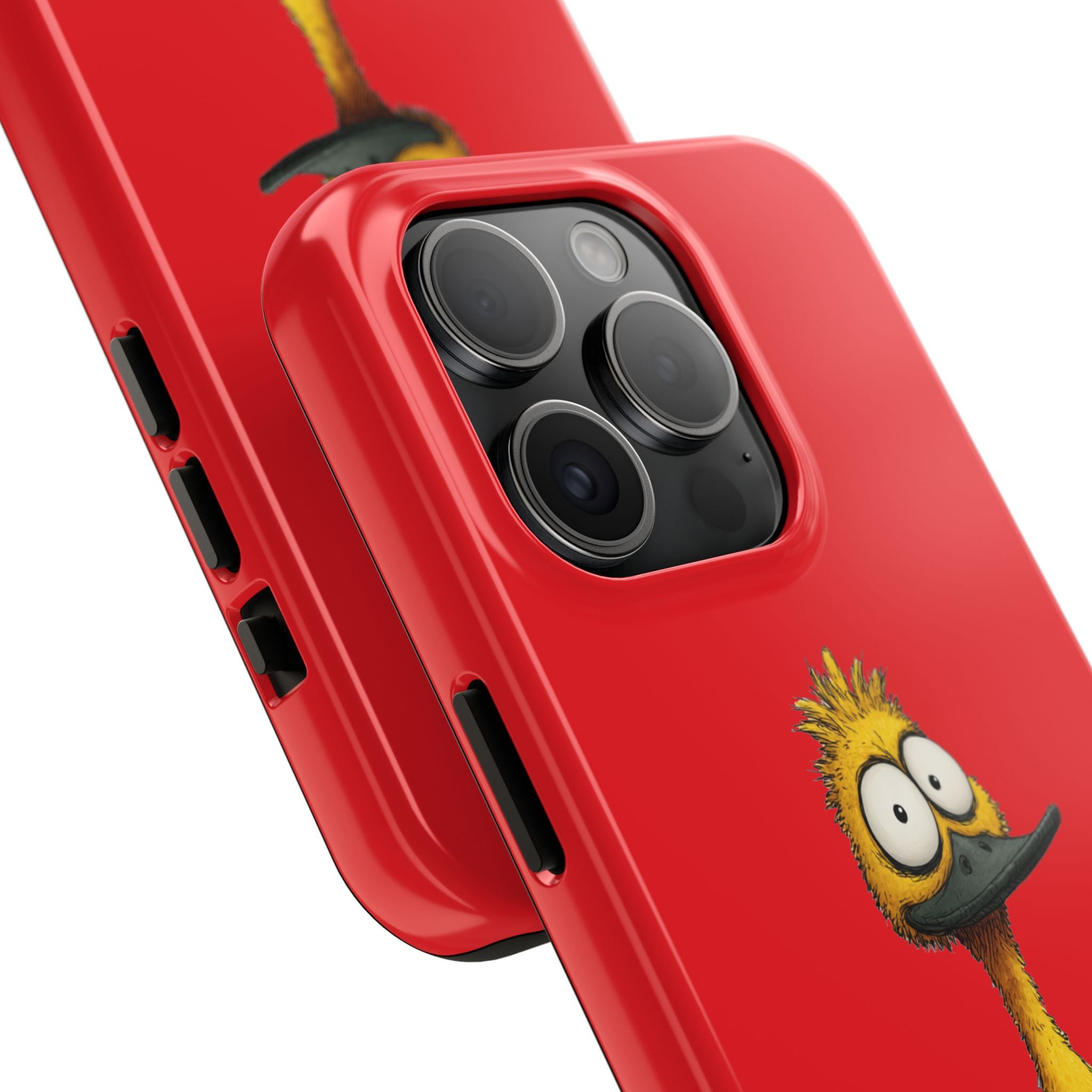 Quirky Funny Duck iPhone Tough Case - Kawaii Animal Phone Cover - Protective Phone Cover - Yellow iPhone Case