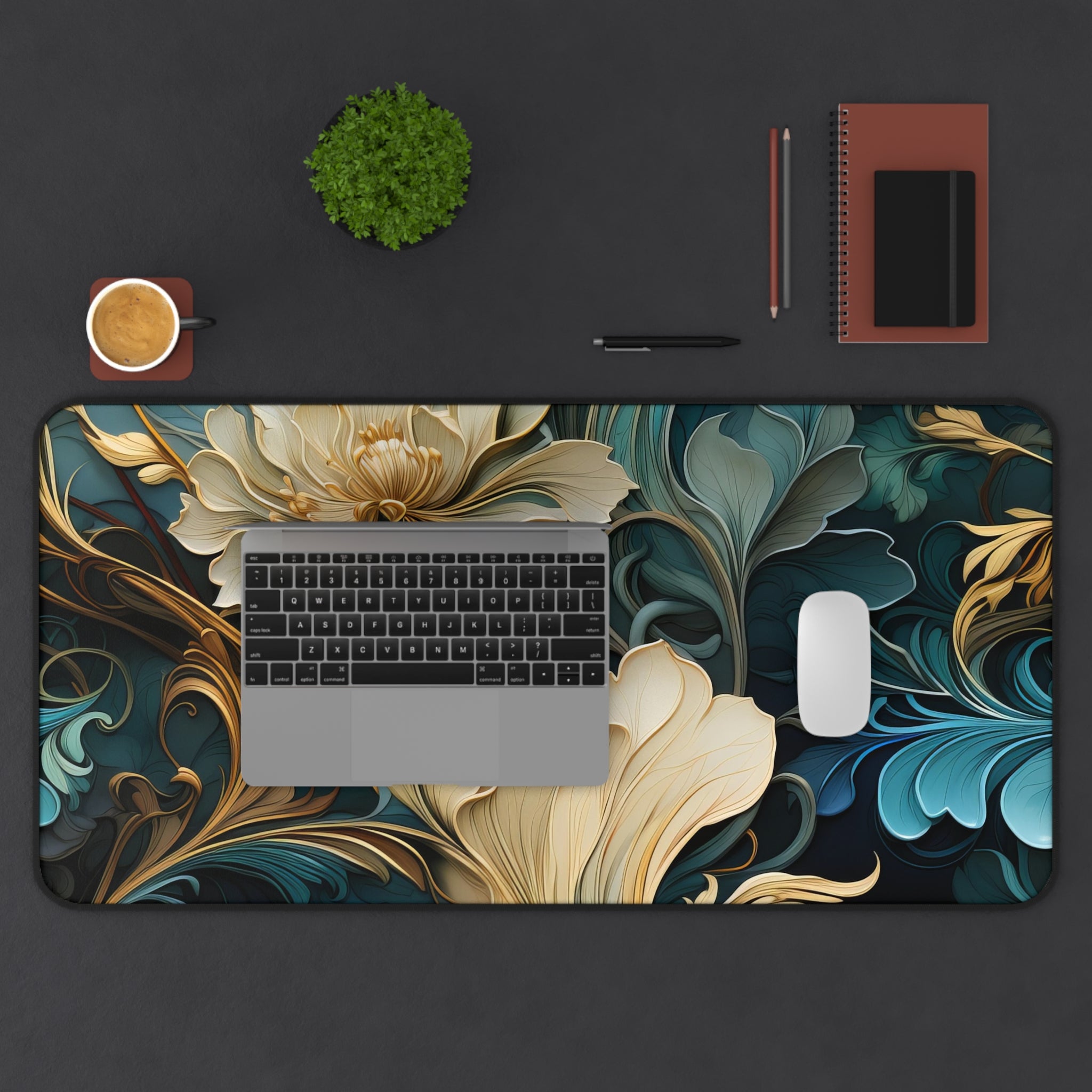 textured-art-nouveau-yellow-blue-floral-desk-pad-large-mouse-pad-for-computer-elegant-vintage-workspace-decor-non-slip