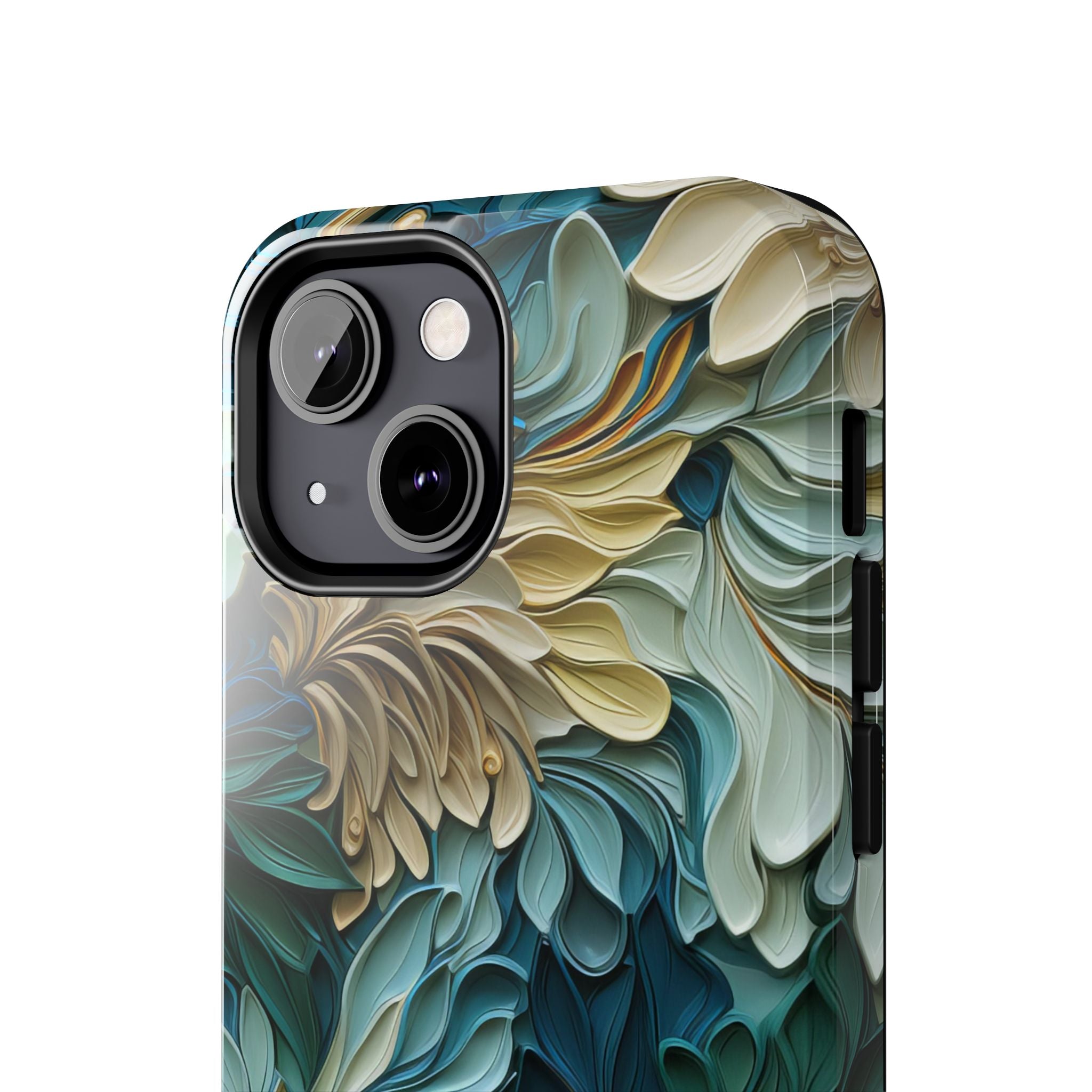 textured-art-nouveau-floral-tough-phone-case-cottagecore-iphone-case-unique-floral-phone-cover-vintage-style-iphone-case-prot