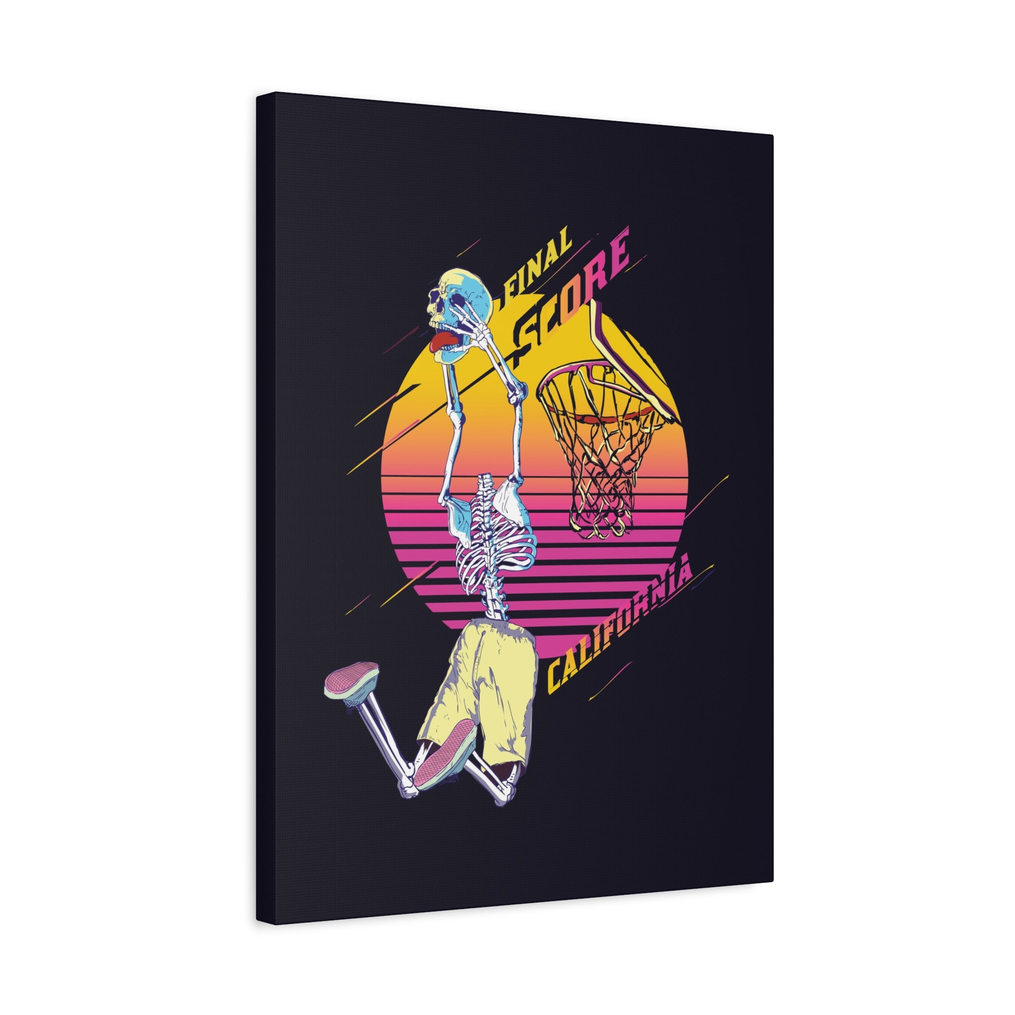 california-basketball-canvas-wall-art-basketball-prints-skull-art-retro-basketball-decor-basketball-home-wall-decor-housewarm