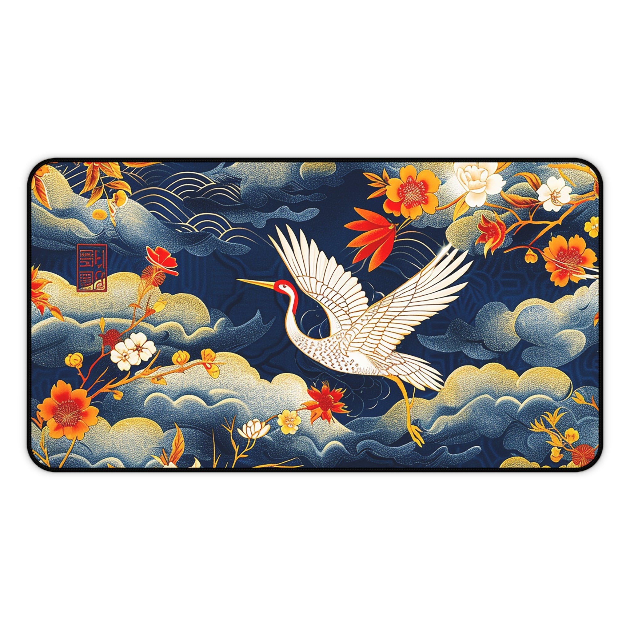 japanese-cranes-art-desk-mat-mousepad-desk-pad-for-home-office-retro-asian-crane-design-gift-for-bird-lovers-office-decor-wor