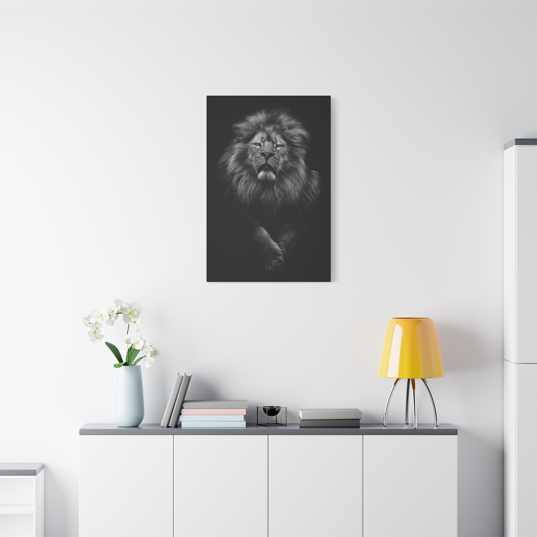 canvas-print-lion-wall-art-black-and-white-living-room-decor-matte-stretched-lion-poster-jungle-animal-art-print-wildlife-saf