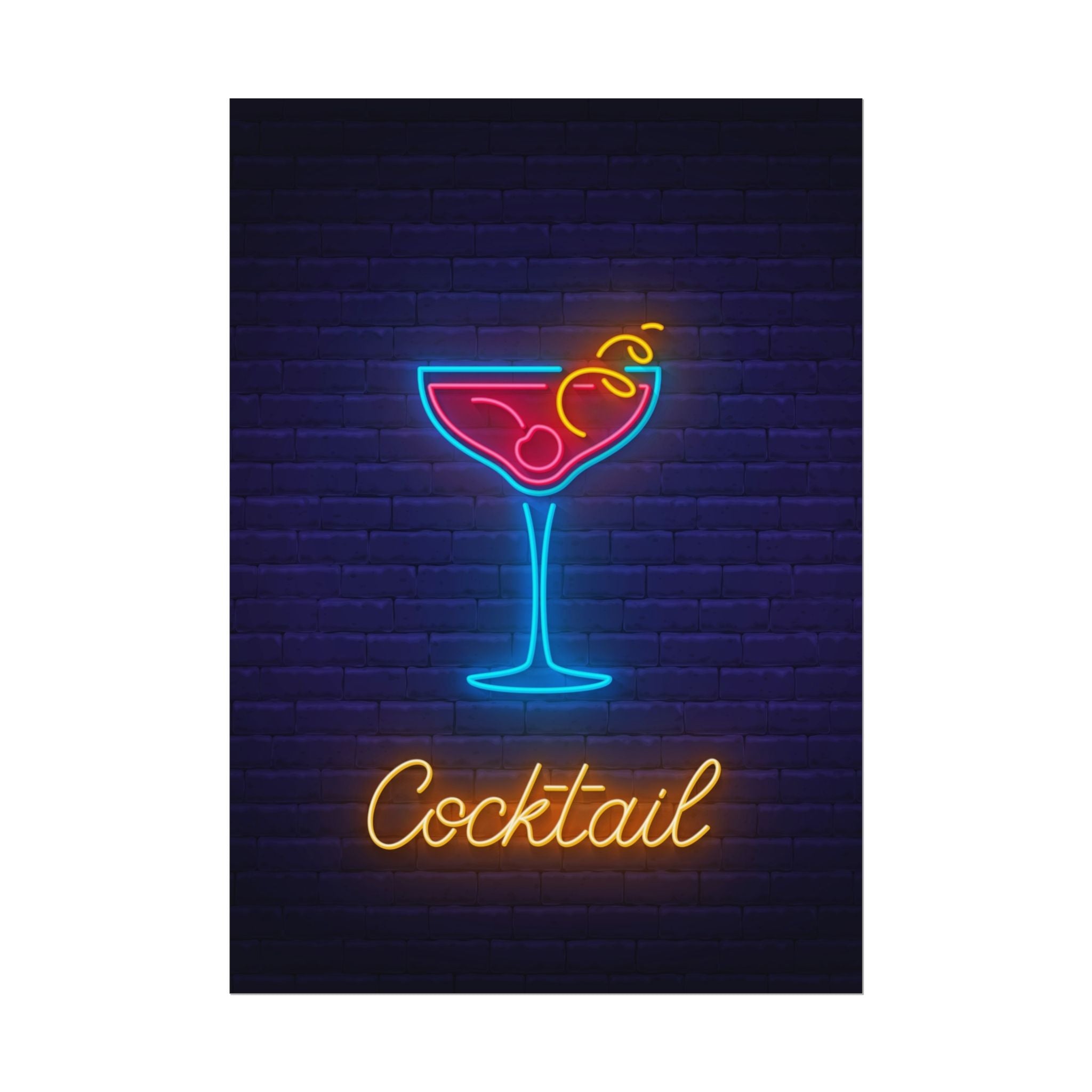 cocktail-neon-martini-poster-wall-art-decor-large-poster-artwork-cocktail-print-bar-decor-kitchen-wall-art