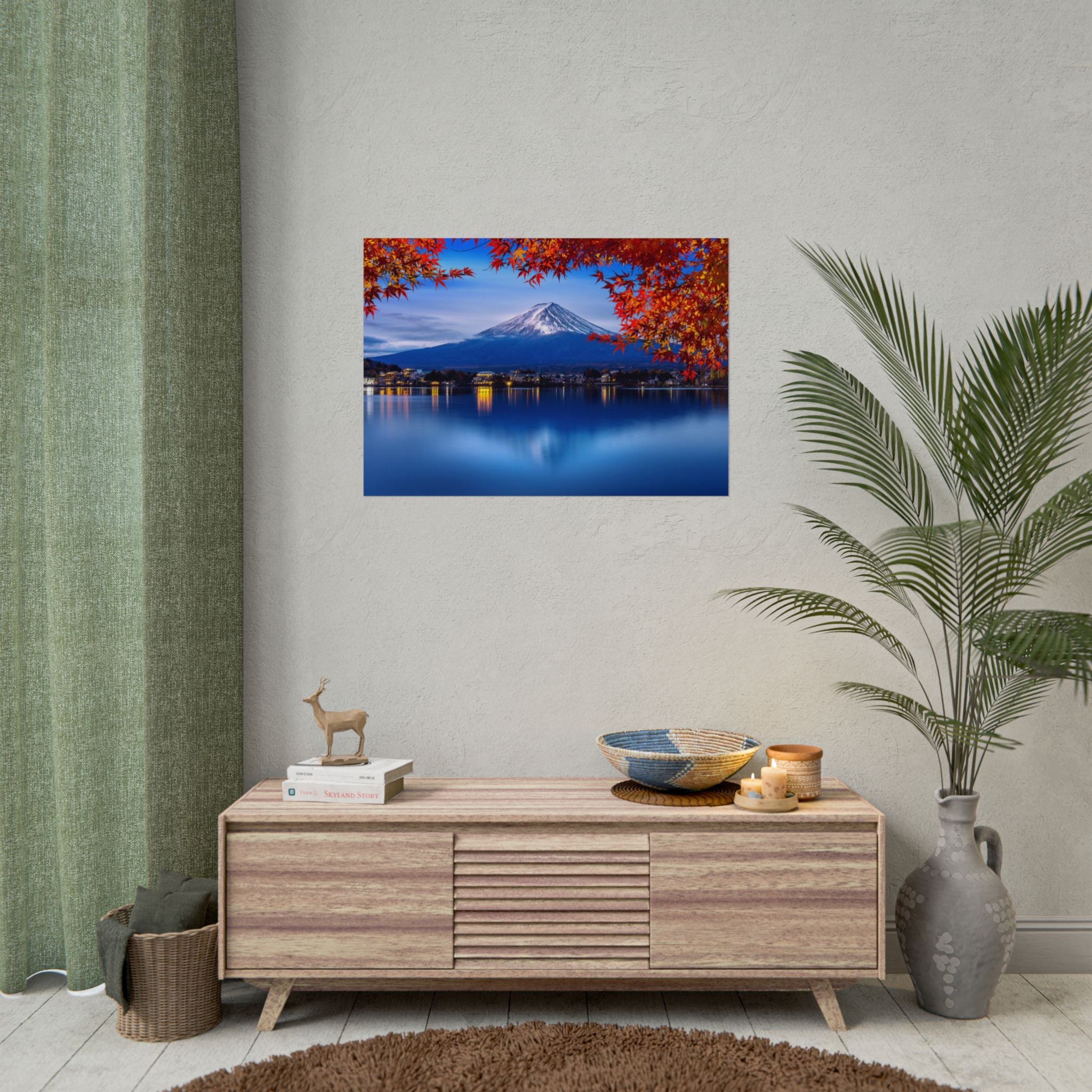 mount-fuji-poster-wall-art-japan-nature-park-autumn-lake-print-poster-art-home-decor-gift-living-room-decor-japanese-home-dec