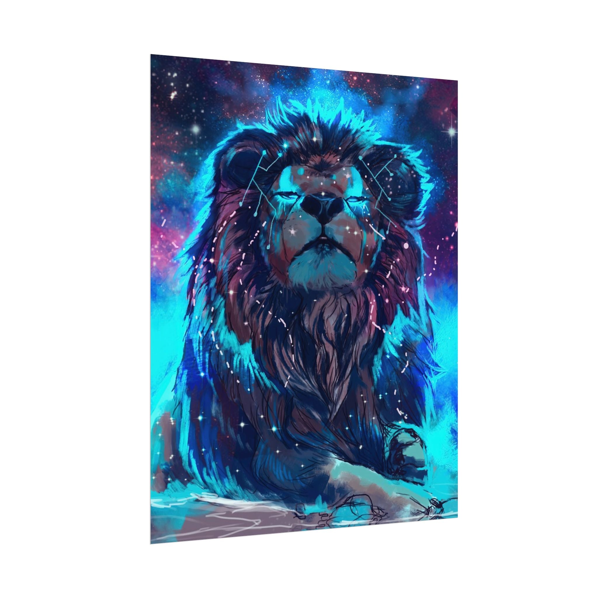 poster-print-lion-wall-art-fantasy-leon-living-room-decor-lion-wall-decor-lion-poster-jungle-animal-art-print-wildlife-safari