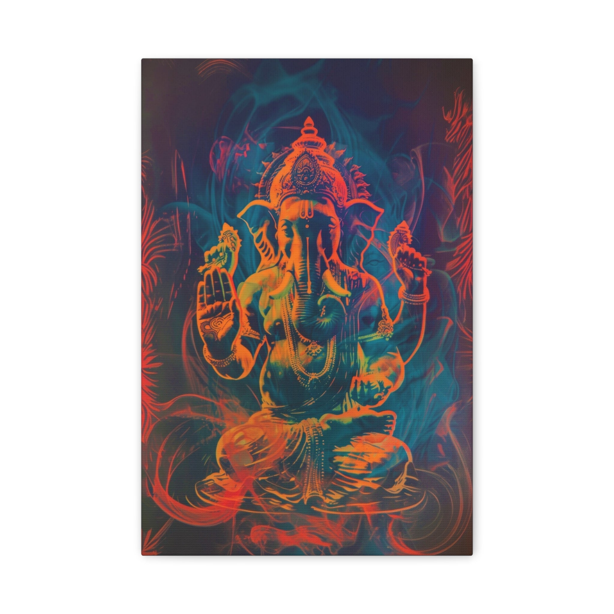 colorful-ganesha-canvas-print-wall-art-decor-spiritual-home-decor-lord-ganesha-deity-art-hindu-god-painting-ethnic-wall-hangi