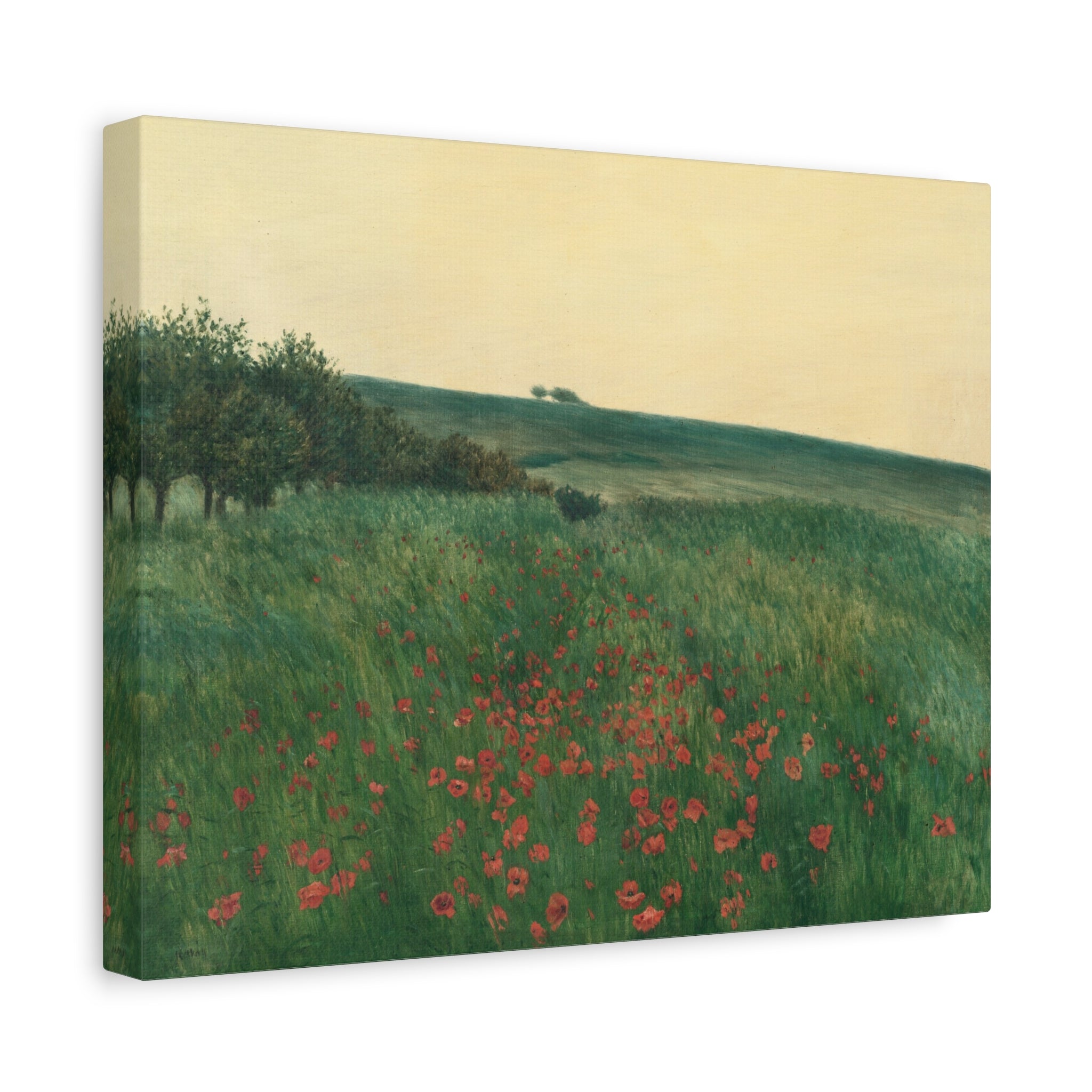 canvas-print-fields-art-print-fields-landscape-painting-red-poppies-frantisek-kavan-rustic-canvas-wall-art-farmhouse-wall-dec