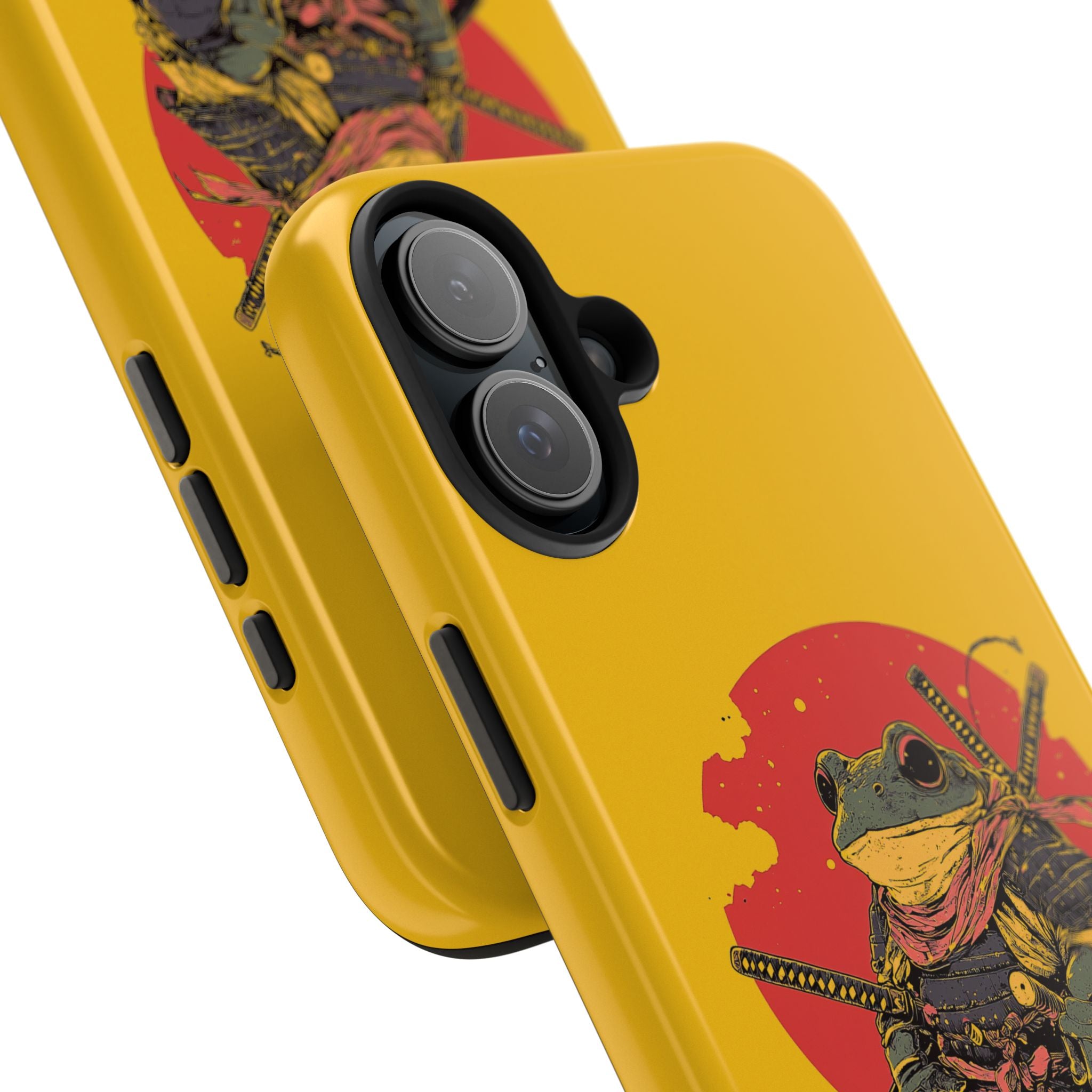 retro-vintage-ninja-frog-iphone-tough-case-red-sun-japanese-samurai-frog-design-ninja-warrior-yellow-iphone-hard-cover