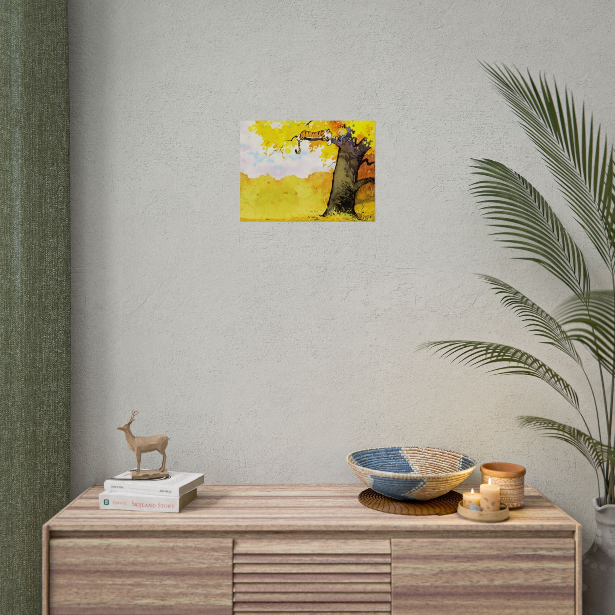 Calvin and Hobbes Poster Wall Art - Cartoon Wall Decor - Unique Birthday Gift for Fans - Timeless Comic Book Art