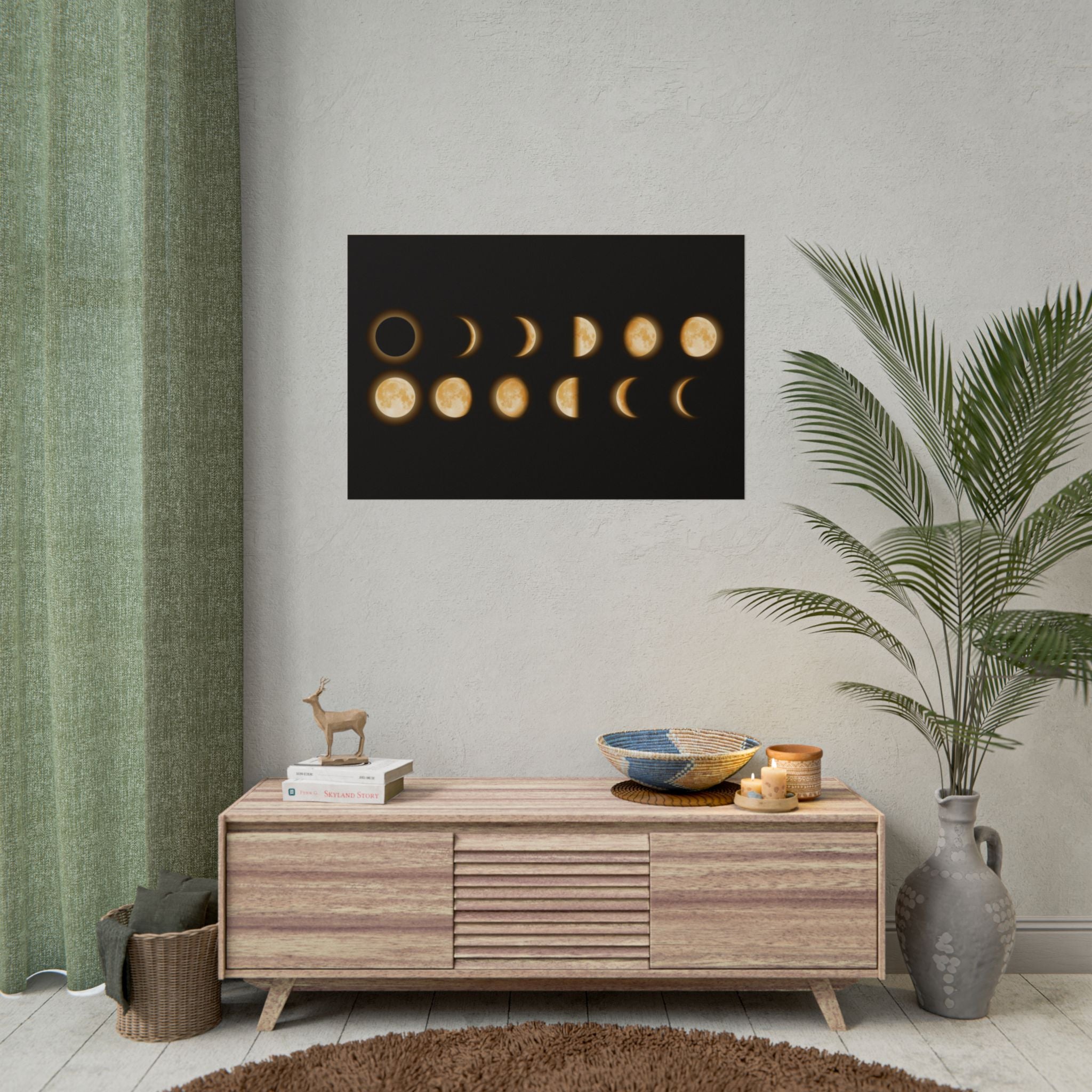 moon-phases-poster-wall-decor-lunar-eclipse-wall-art-decor-home-decor-celestial-wall-hanging-astronomy-gift-space-art-poster