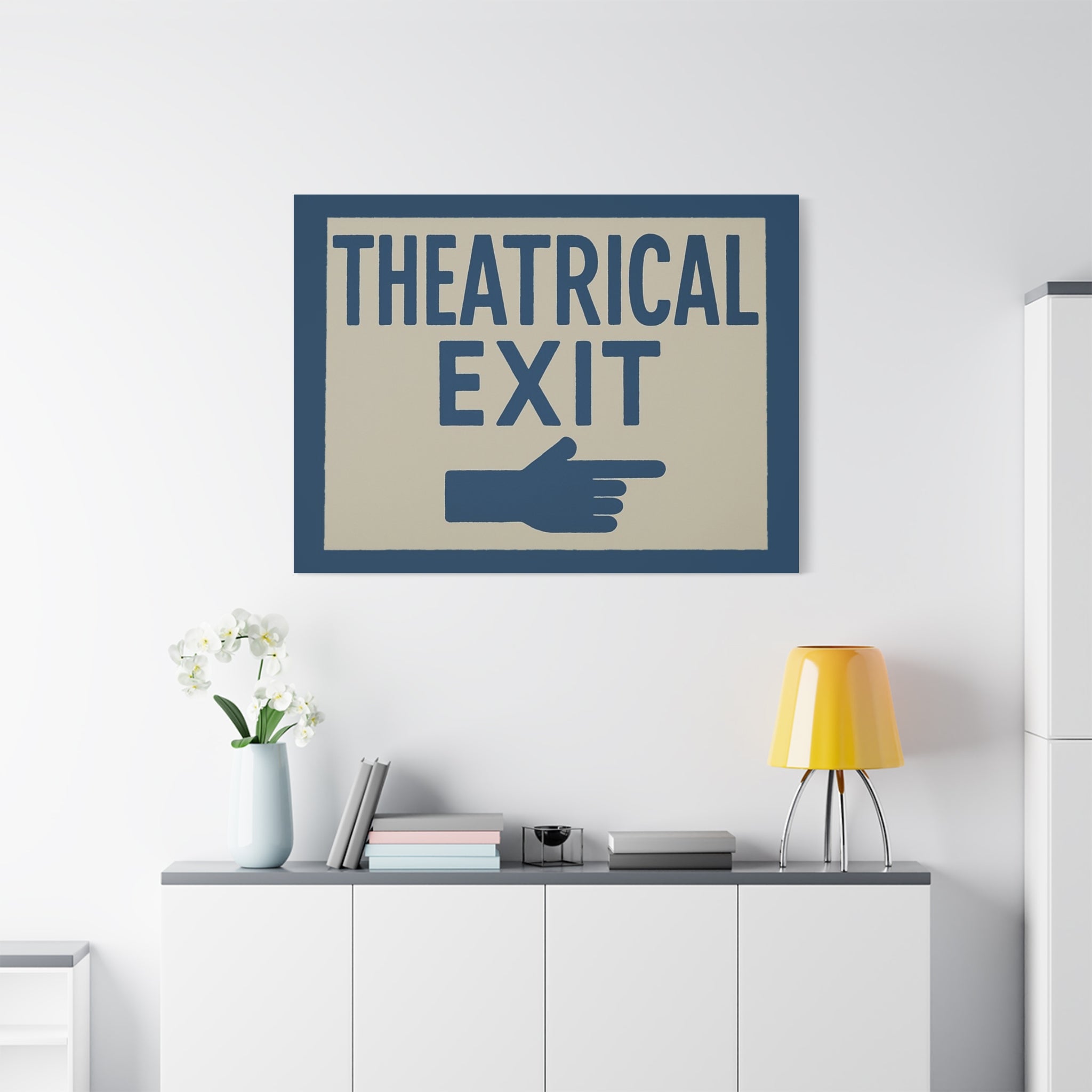 canvas-print-theatrical-exit-funny-wall-art-matte-stretched-1-25-poster-comedy-home-decor-theater-room-decoration-humorous-wa