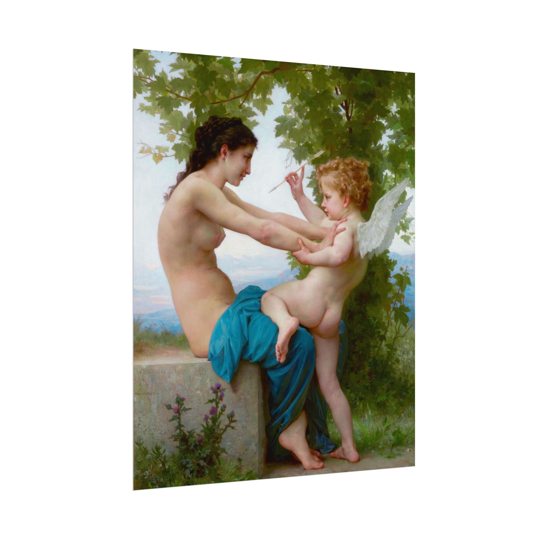 poster-print-girl-defending-herself-against-eros-bouguereau-living-room-decor-love-wall-art-eros-poster-art-romantic-painting