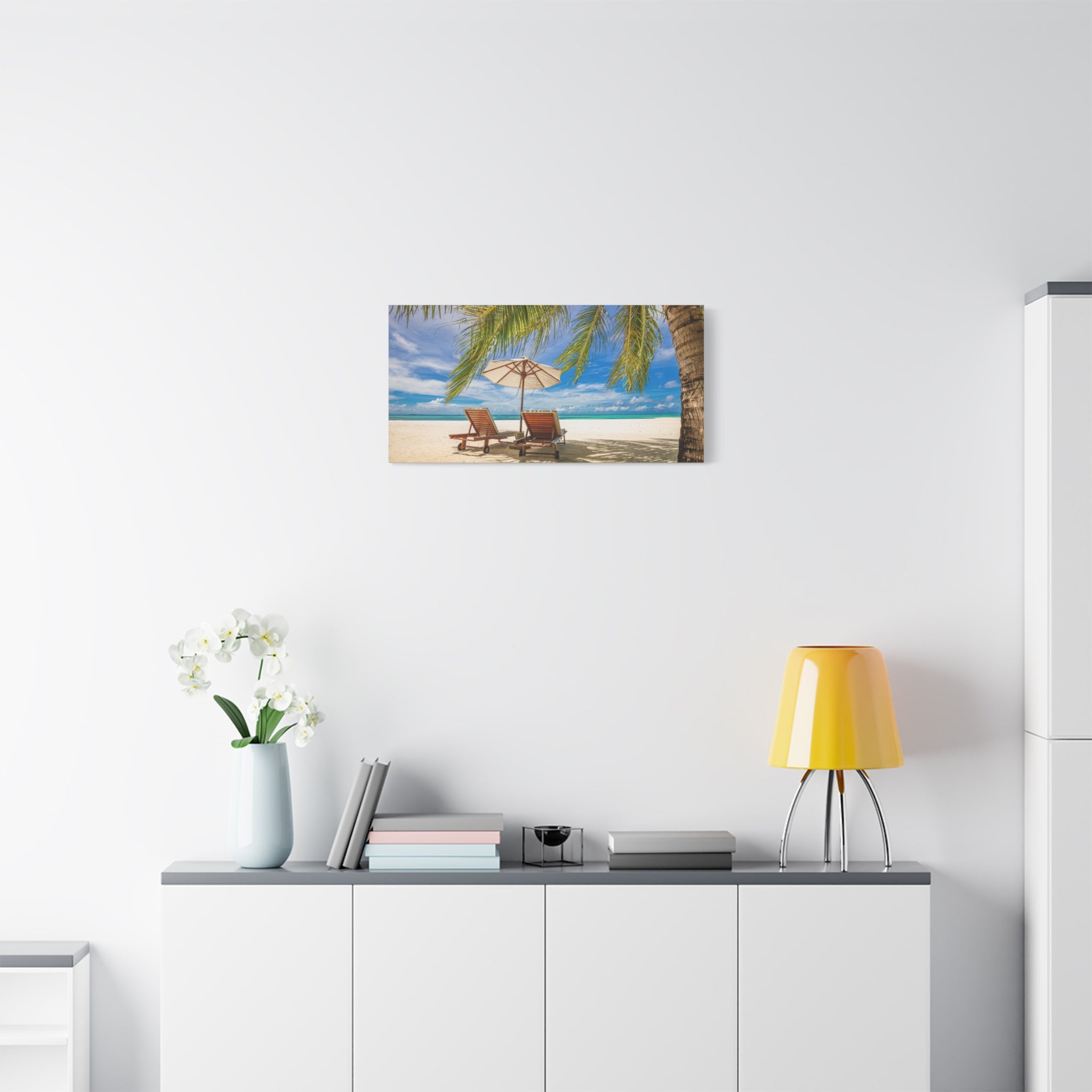 canvas-print-beach-scene-wall-art-coastal-decor-ocean-view-stretched-matte-canvas-print-home-decoration-beach-chairs-tropical